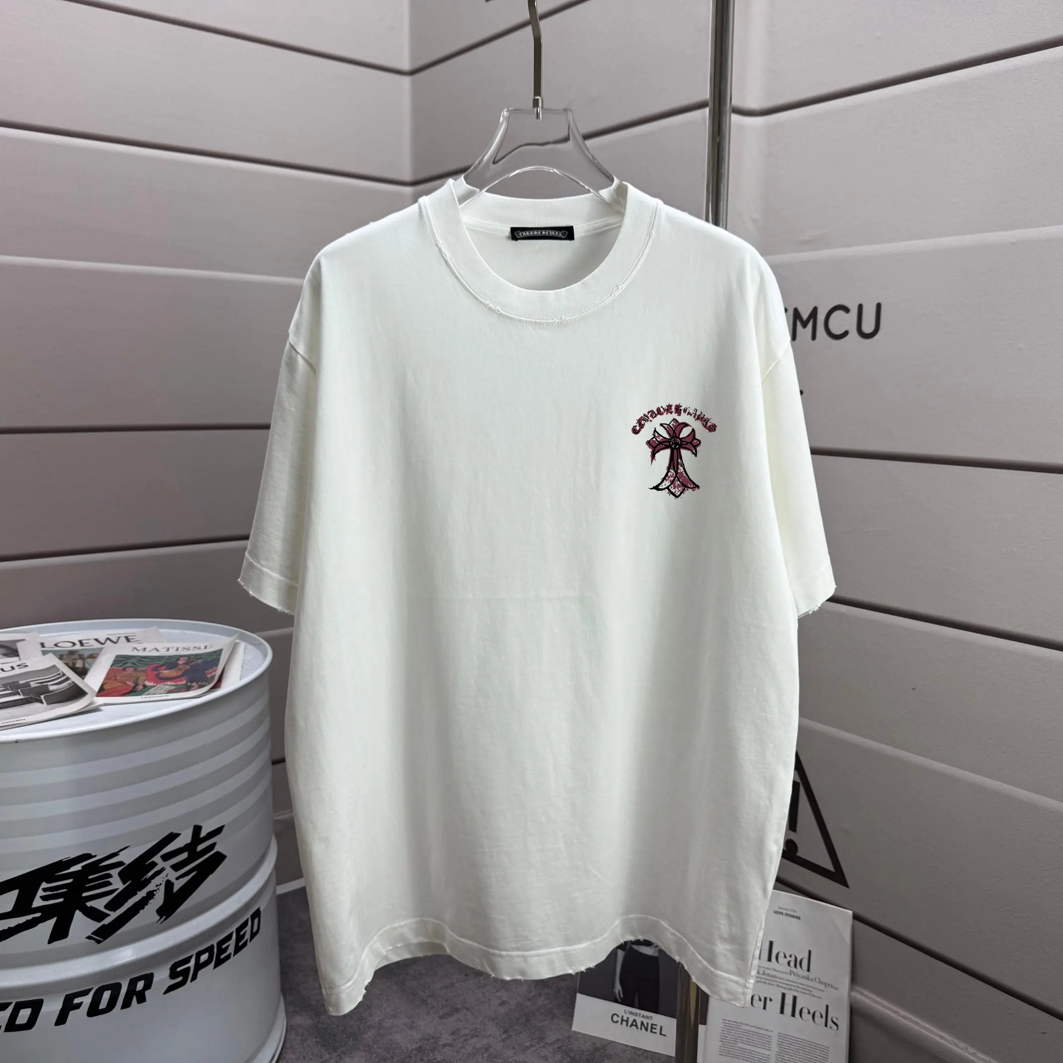 Distressed Graphic Print Cotton T-Shirt D16012864 — view 2