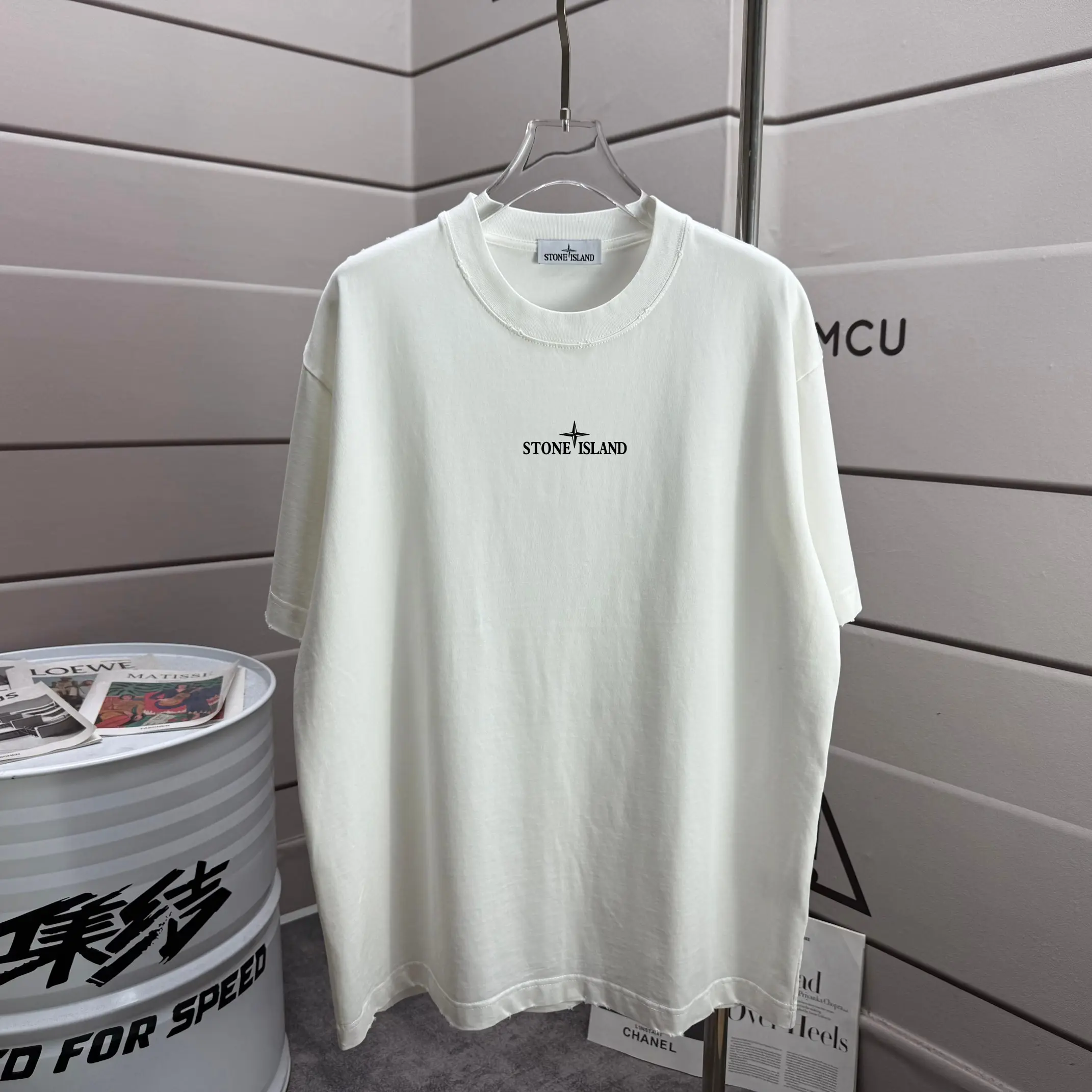 Distressed Graphic Print Cotton T-Shirt D16012876 — view 2