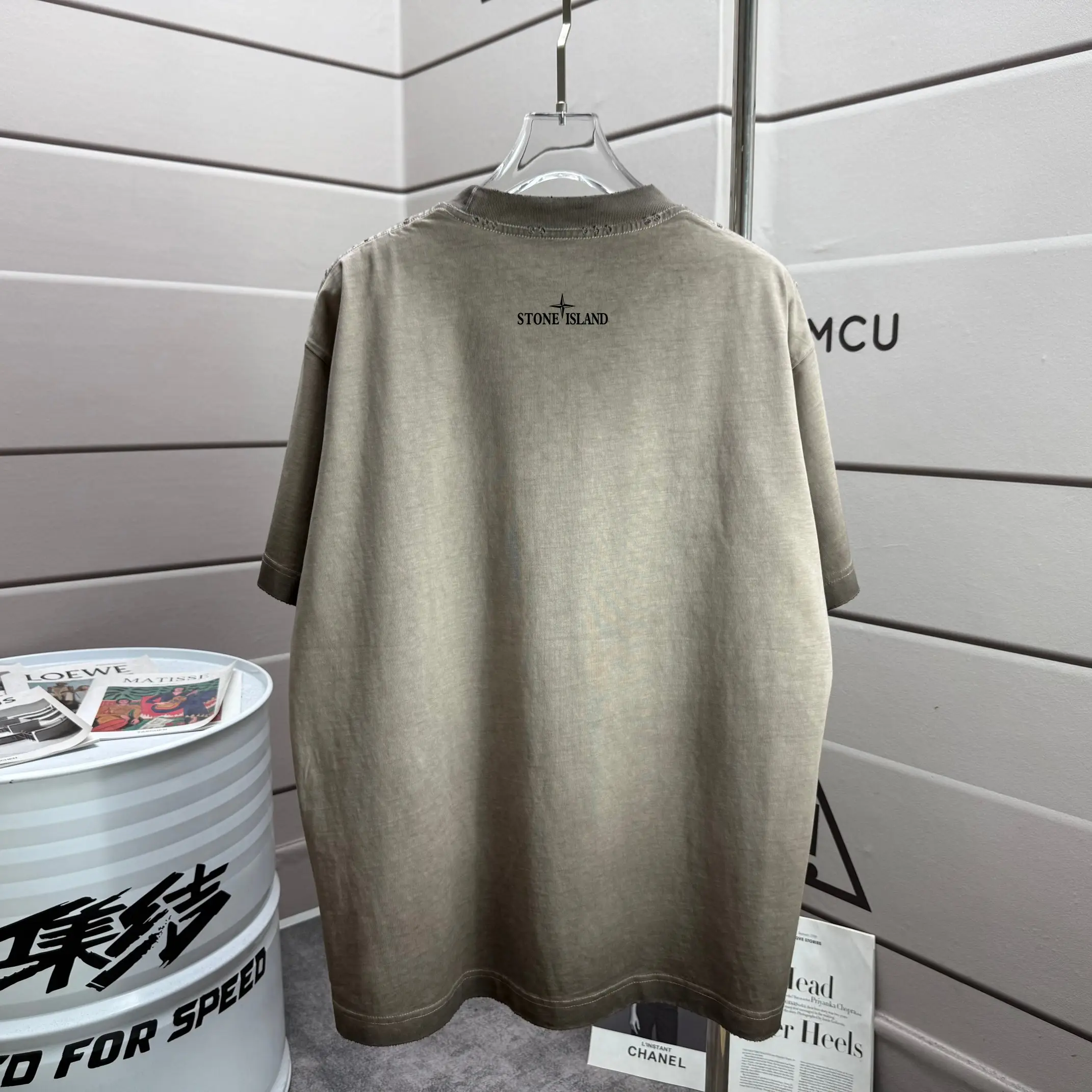 Logo Print Washed Cotton T-Shirt D16012898 — view 2
