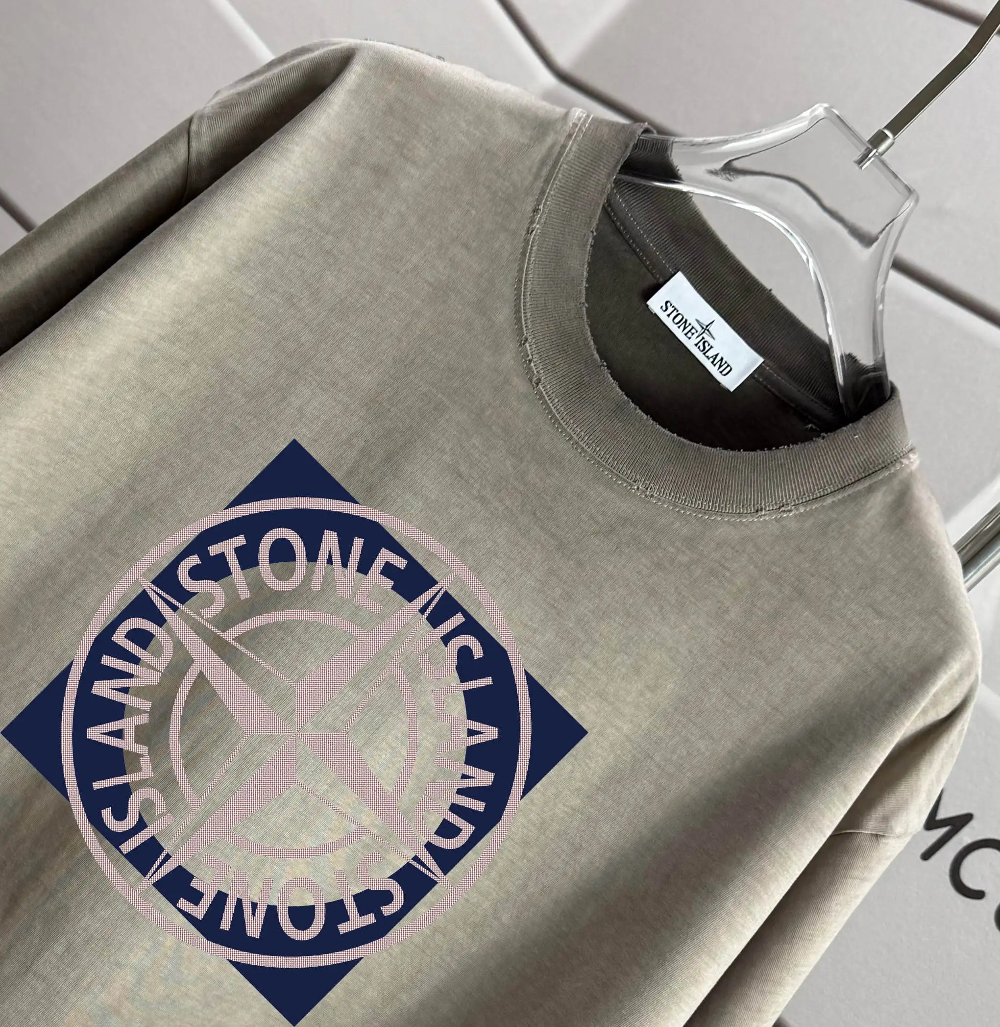 Logo Print Washed Cotton T-Shirt D16012898 — view 3