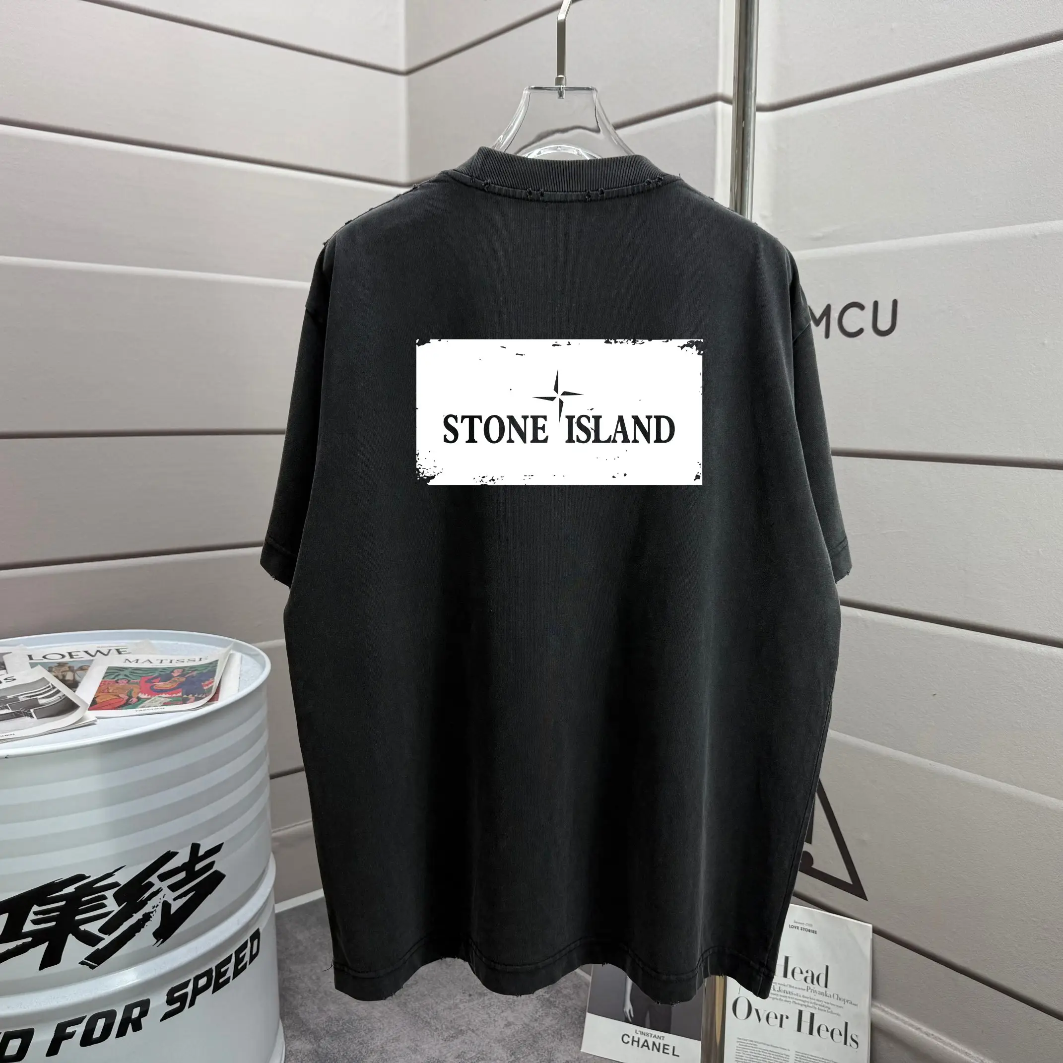 Logo Print Washed Cotton T-Shirt D16012881 — view 2