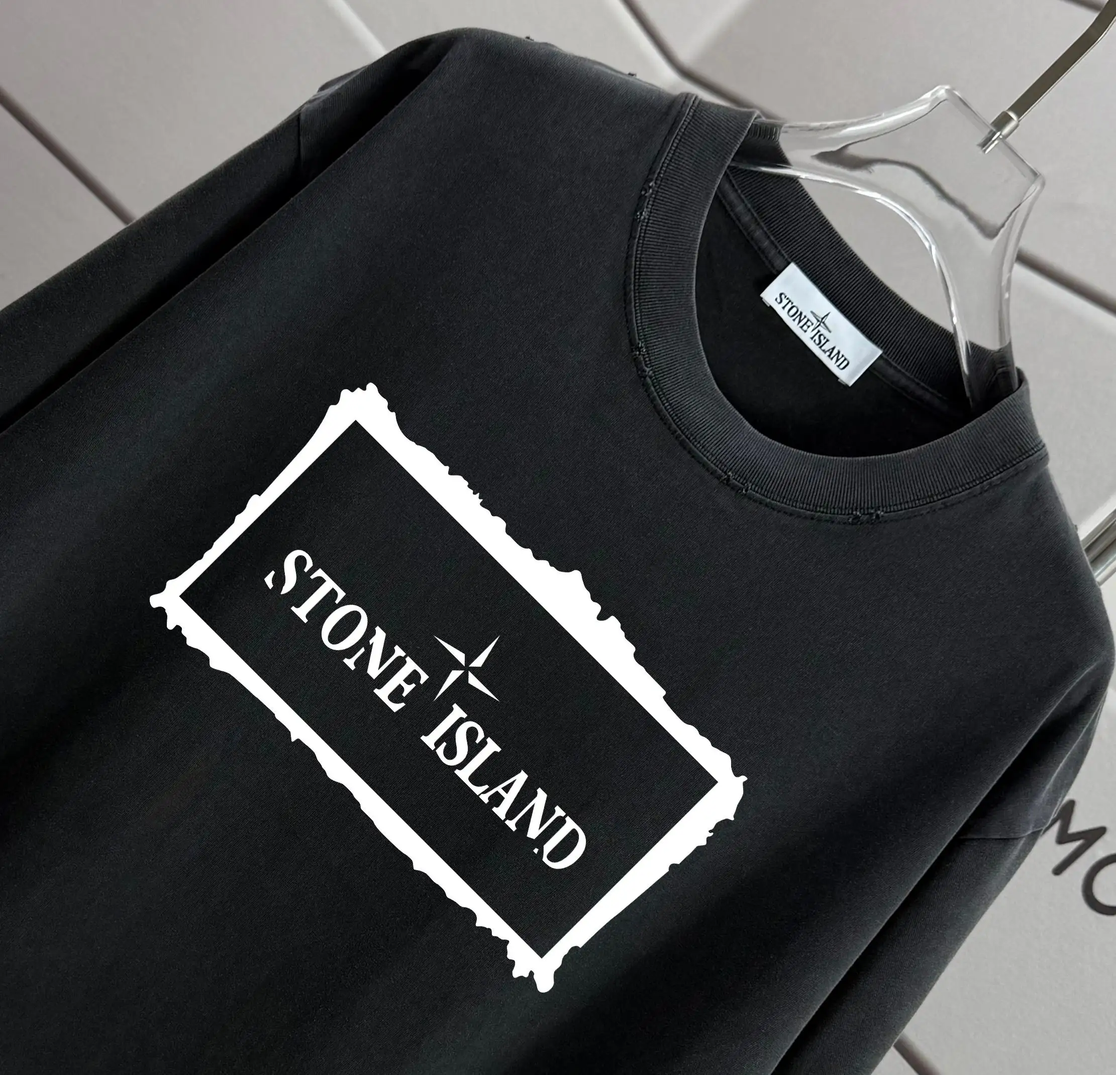 Logo Print Washed Cotton T-Shirt D16012881 — view 3