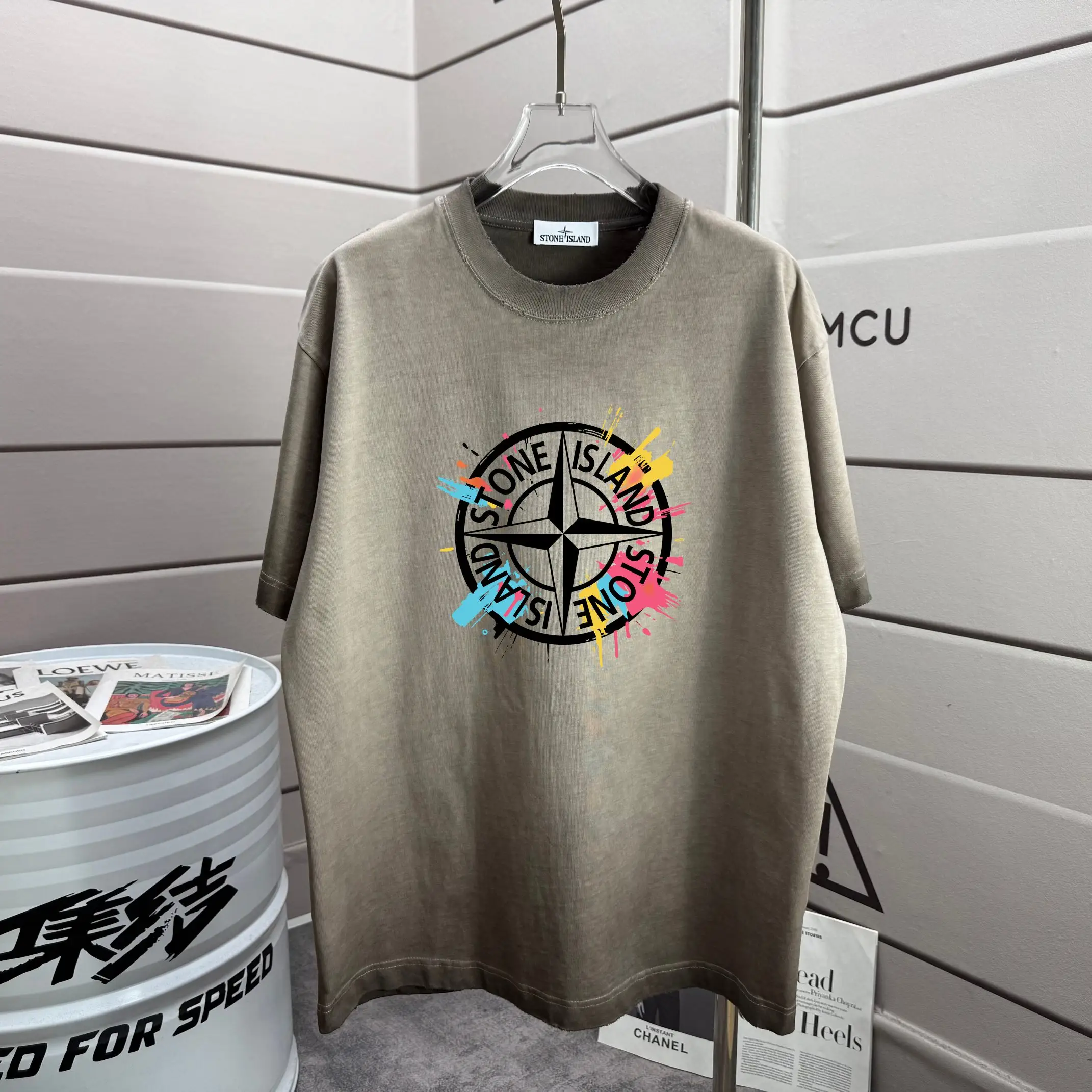 Logo Graphic Washed Cotton T-Shirt D16012902