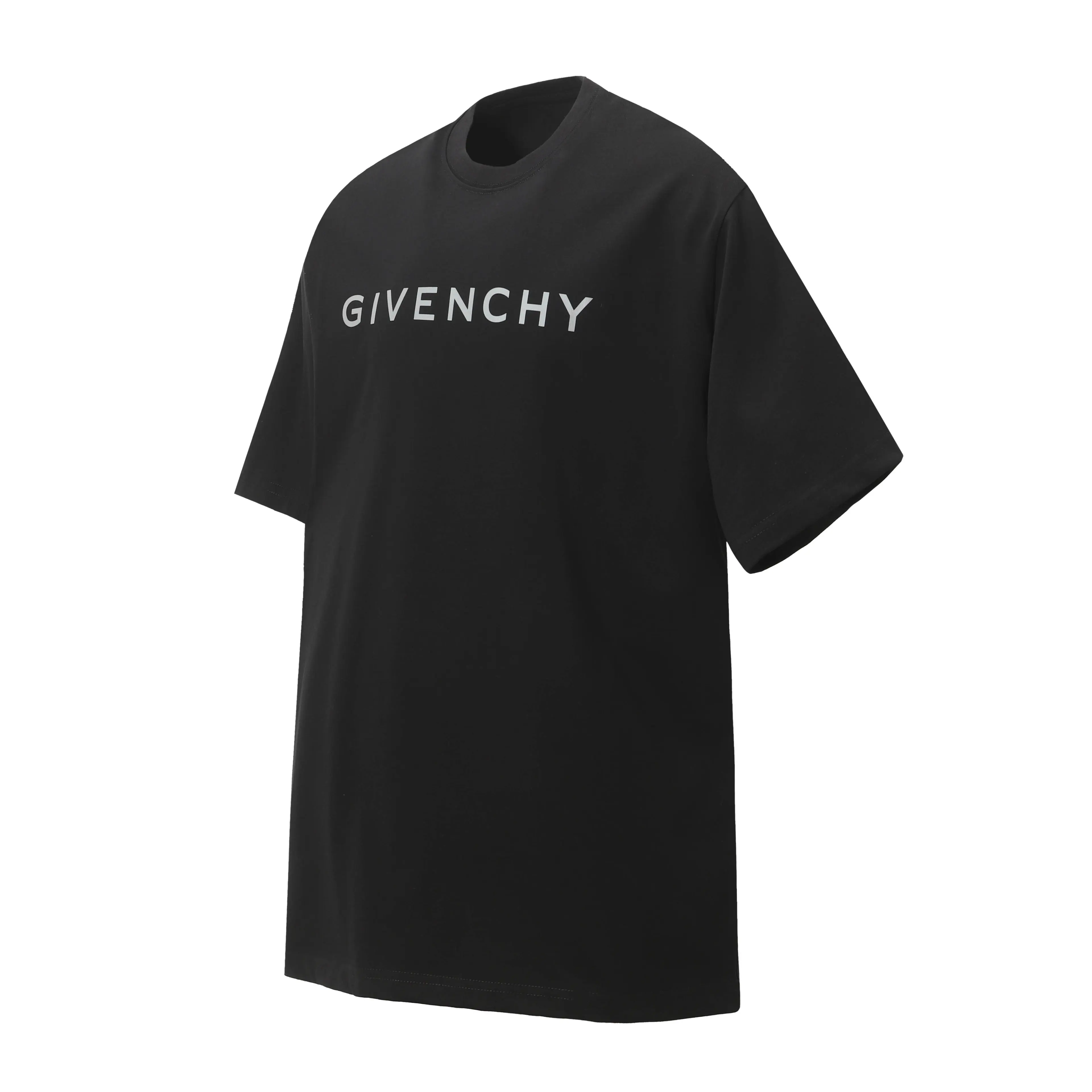 Reflective Logo Oversized Cotton T-Shirt D9013711