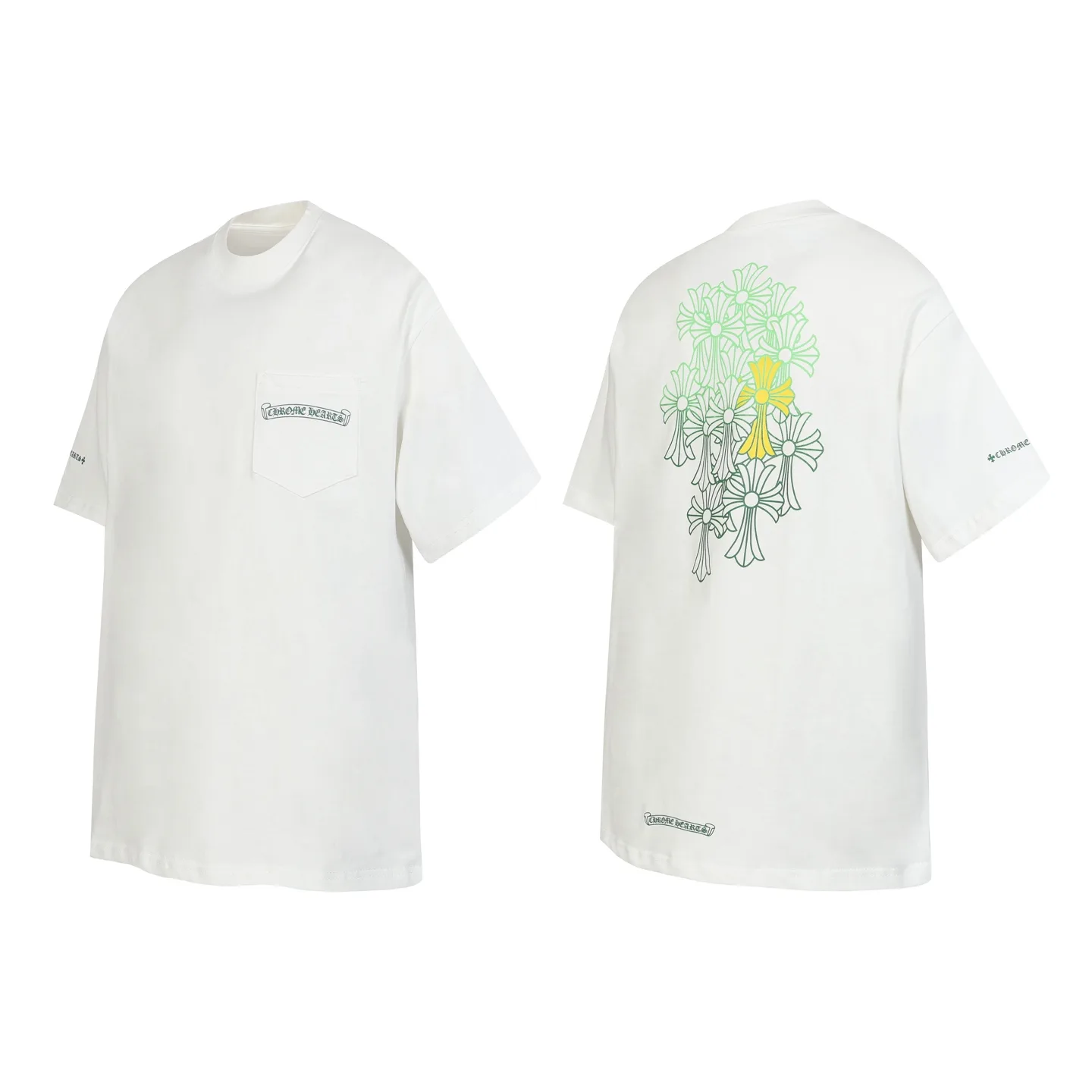 Cross Print Pocket T-Shirt D10013512