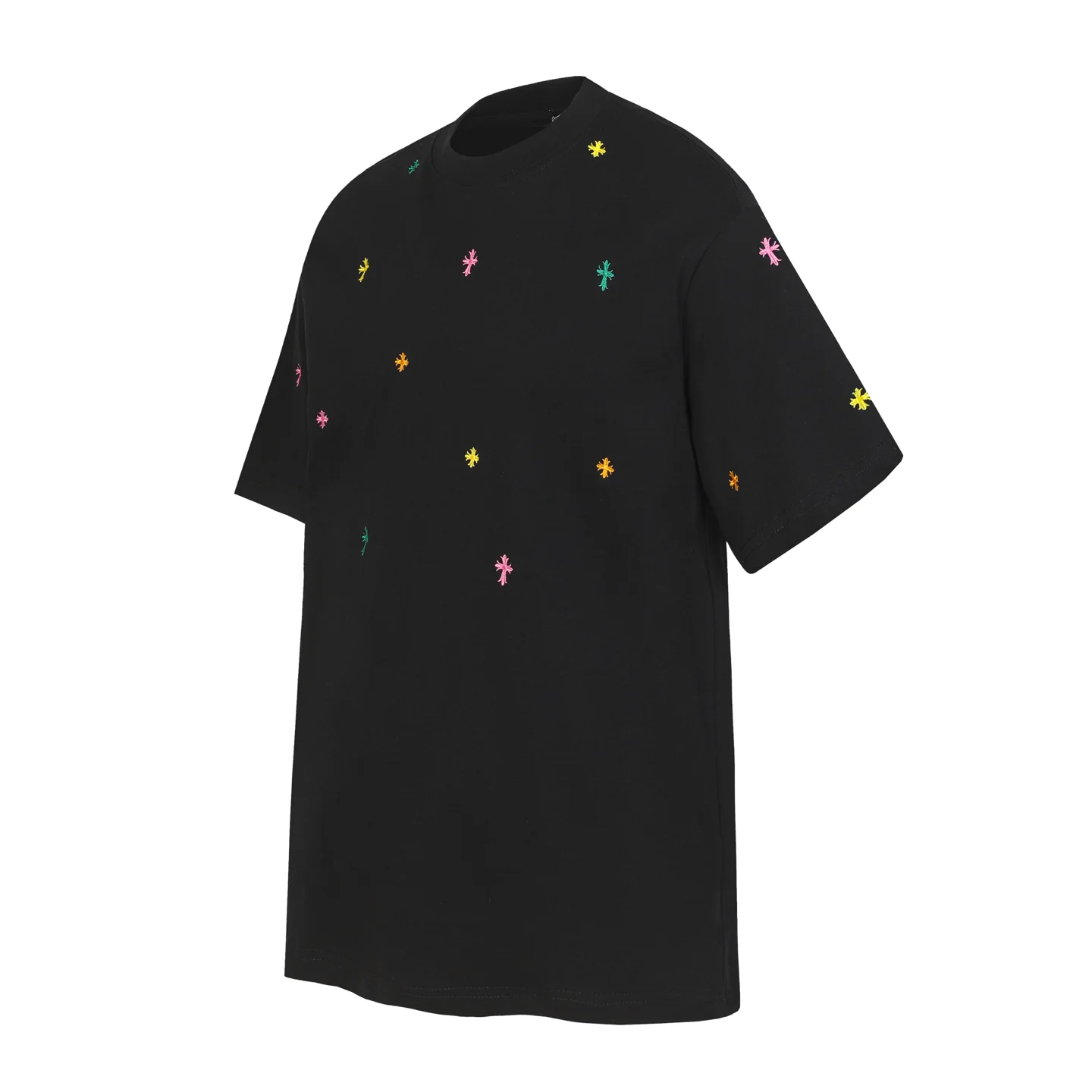 Embroidered Cross Patch Oversized T-Shirt D10013521 — view 2