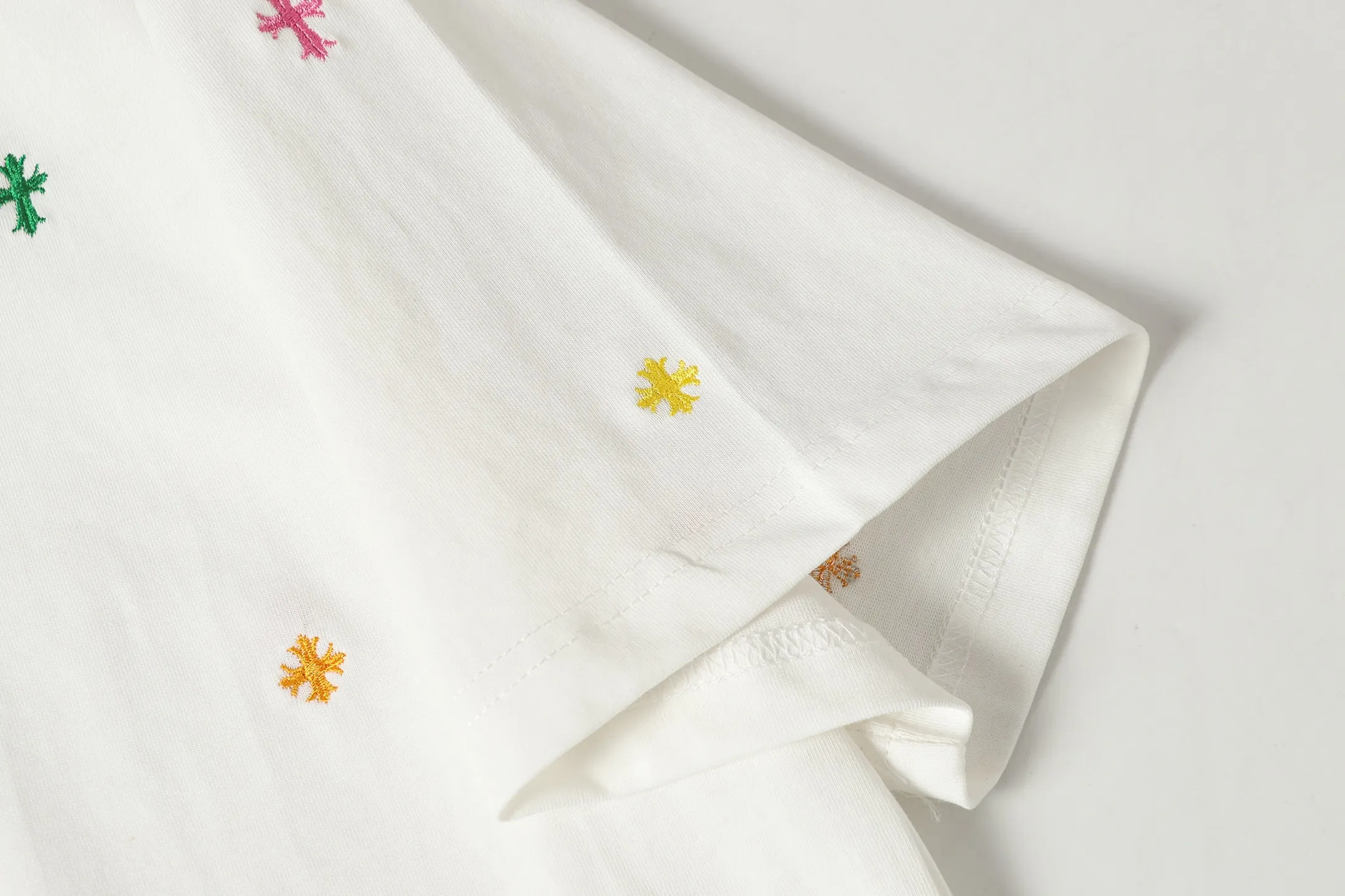 Embroidered Cross Logo Cotton T-Shirt D10013522 — view 5