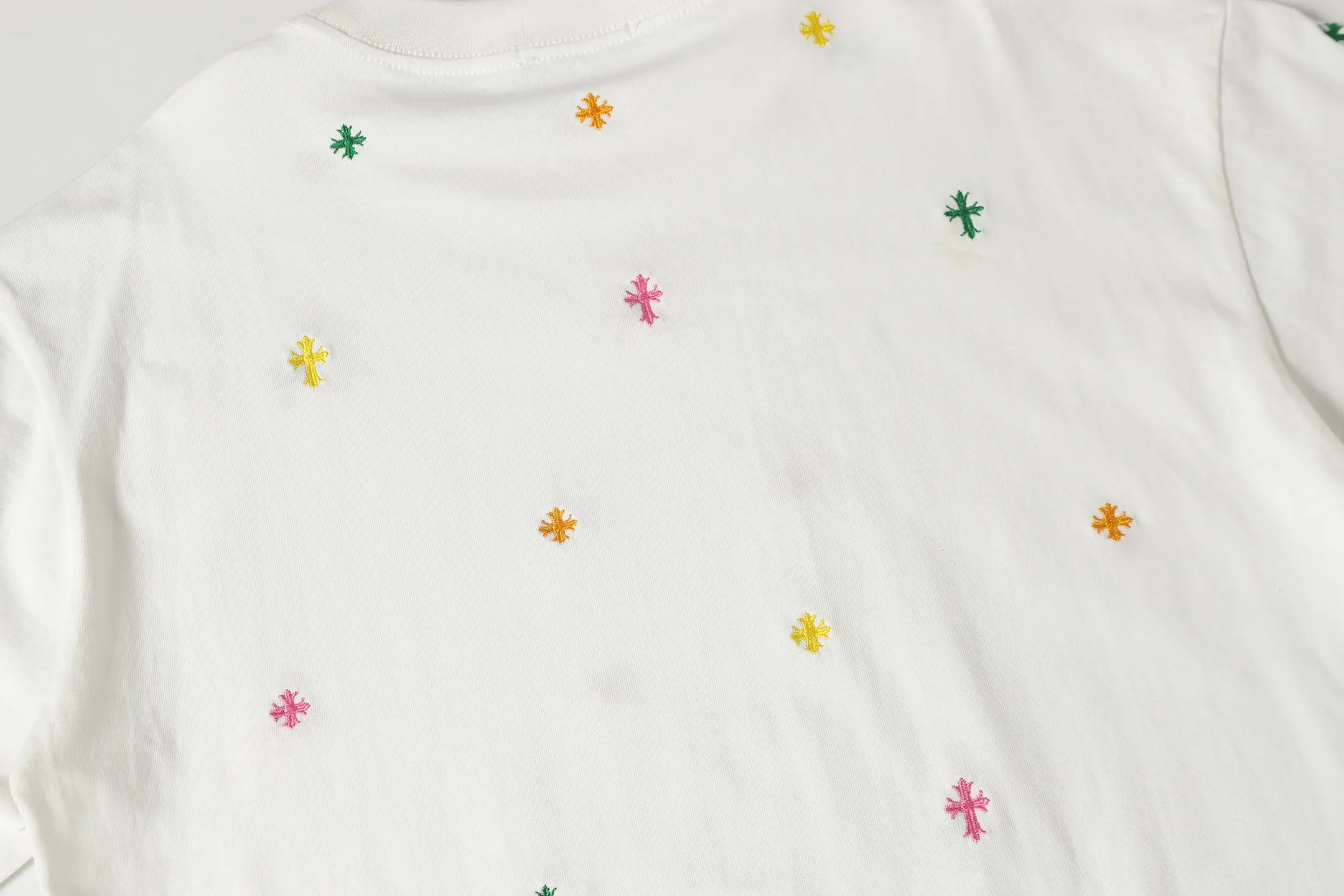 Embroidered Cross Logo Cotton T-Shirt D10013522 — view 10