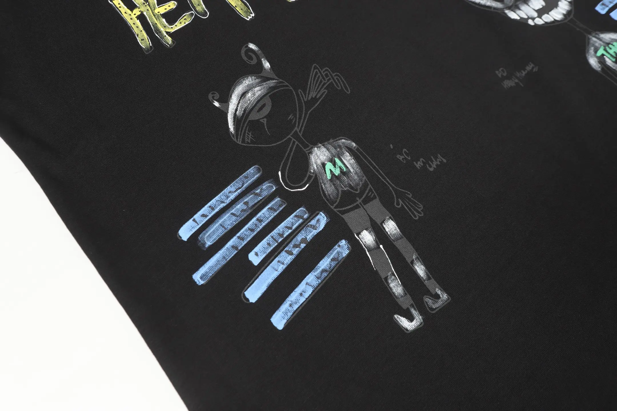 Graffiti Print Oversized Cotton T-Shirt D10513629 — view 5