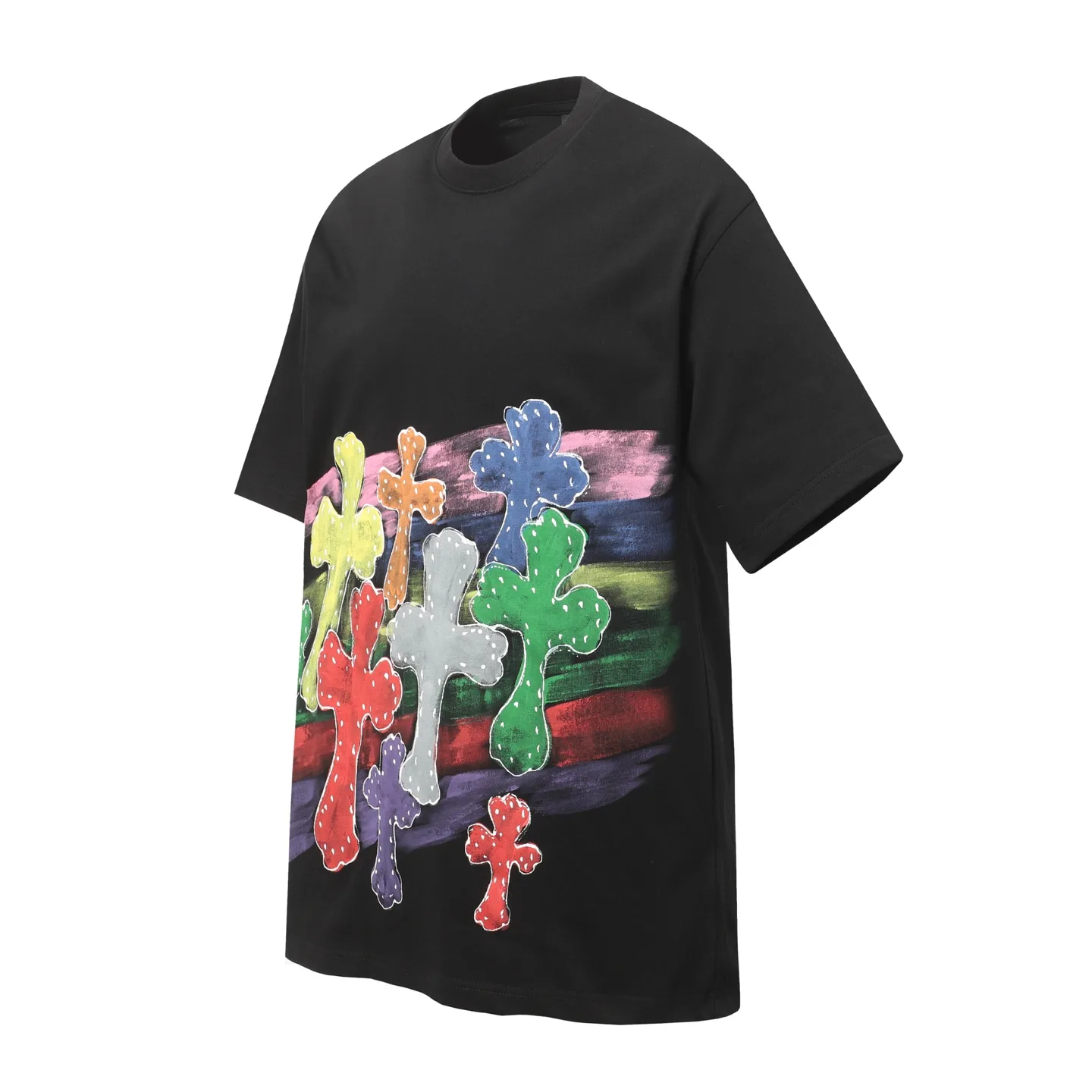 Rainbow Cross Graphic Print T-Shirt D10513633 — view 2