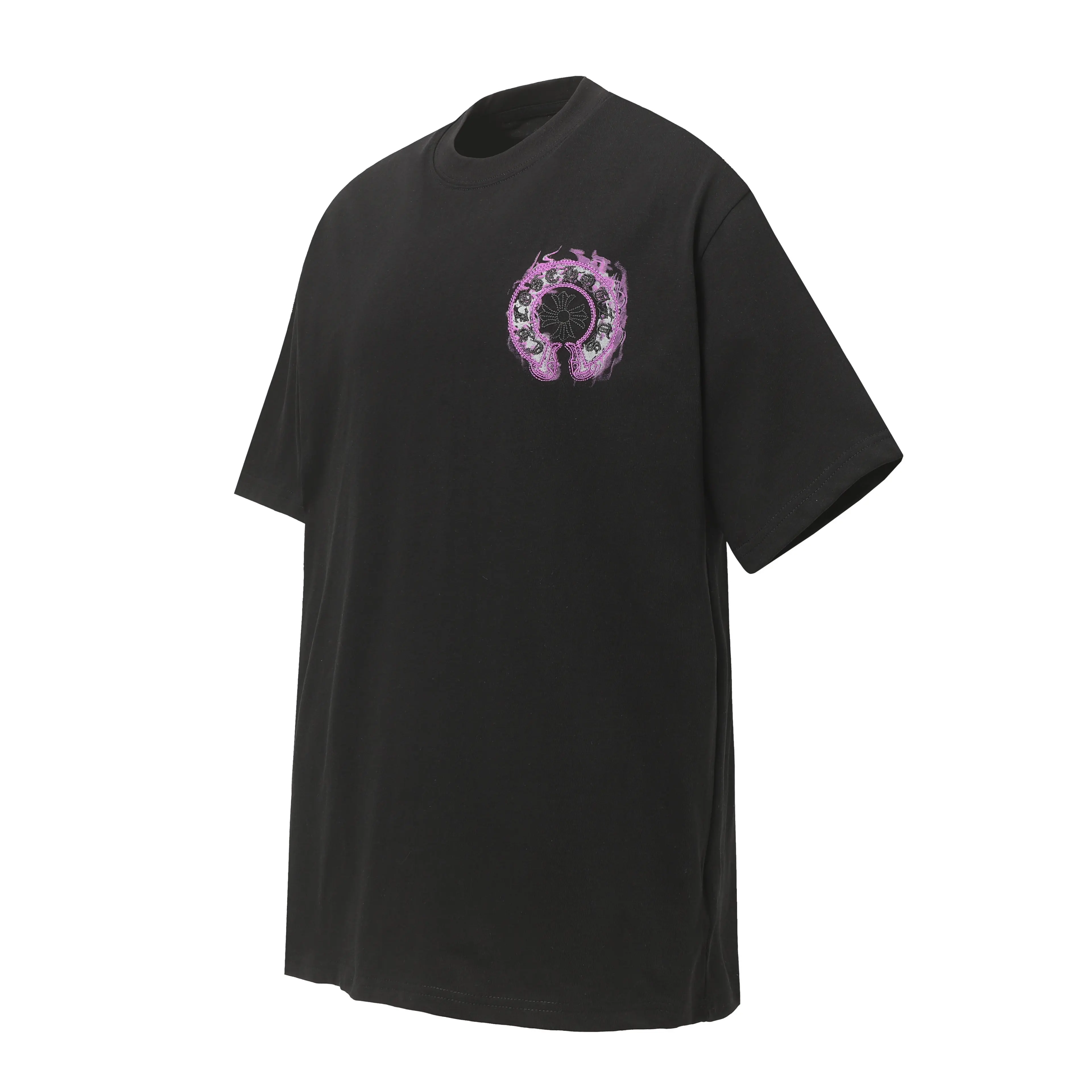 Embroidered Horseshoe Logo Cotton T-Shirt D10513641