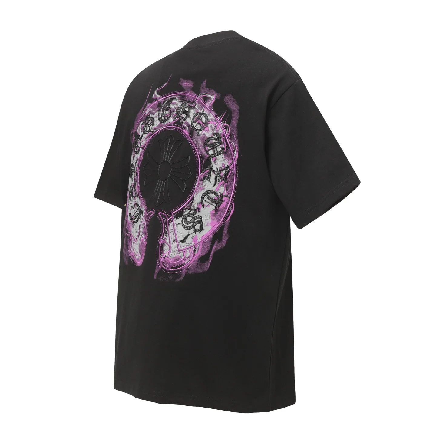 Embroidered Horseshoe Logo Cotton T-Shirt D10513641 — view 2