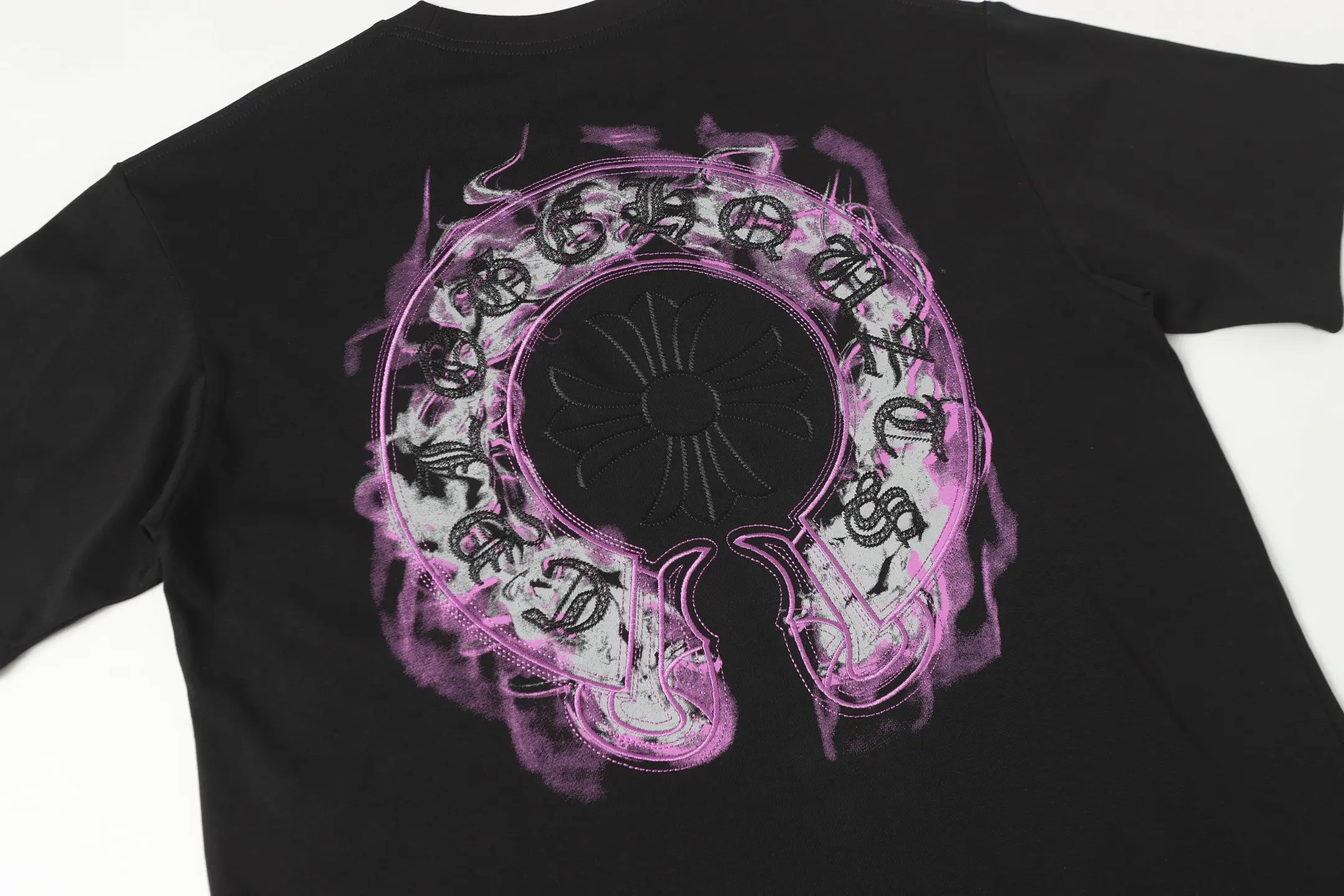 Embroidered Horseshoe Logo Cotton T-Shirt D10513641 — view 6