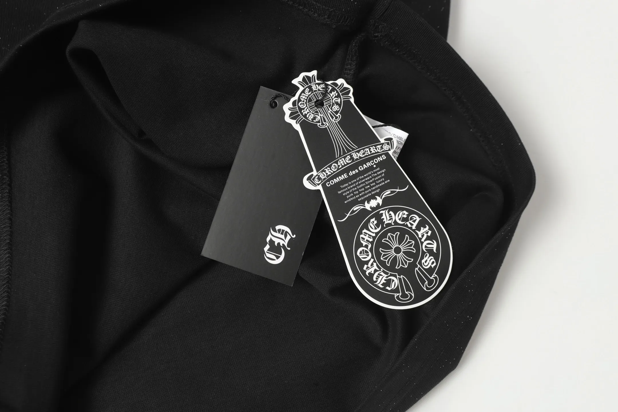 Rhinestone Horseshoe Logo Cotton T-Shirt D10013559 — view 9