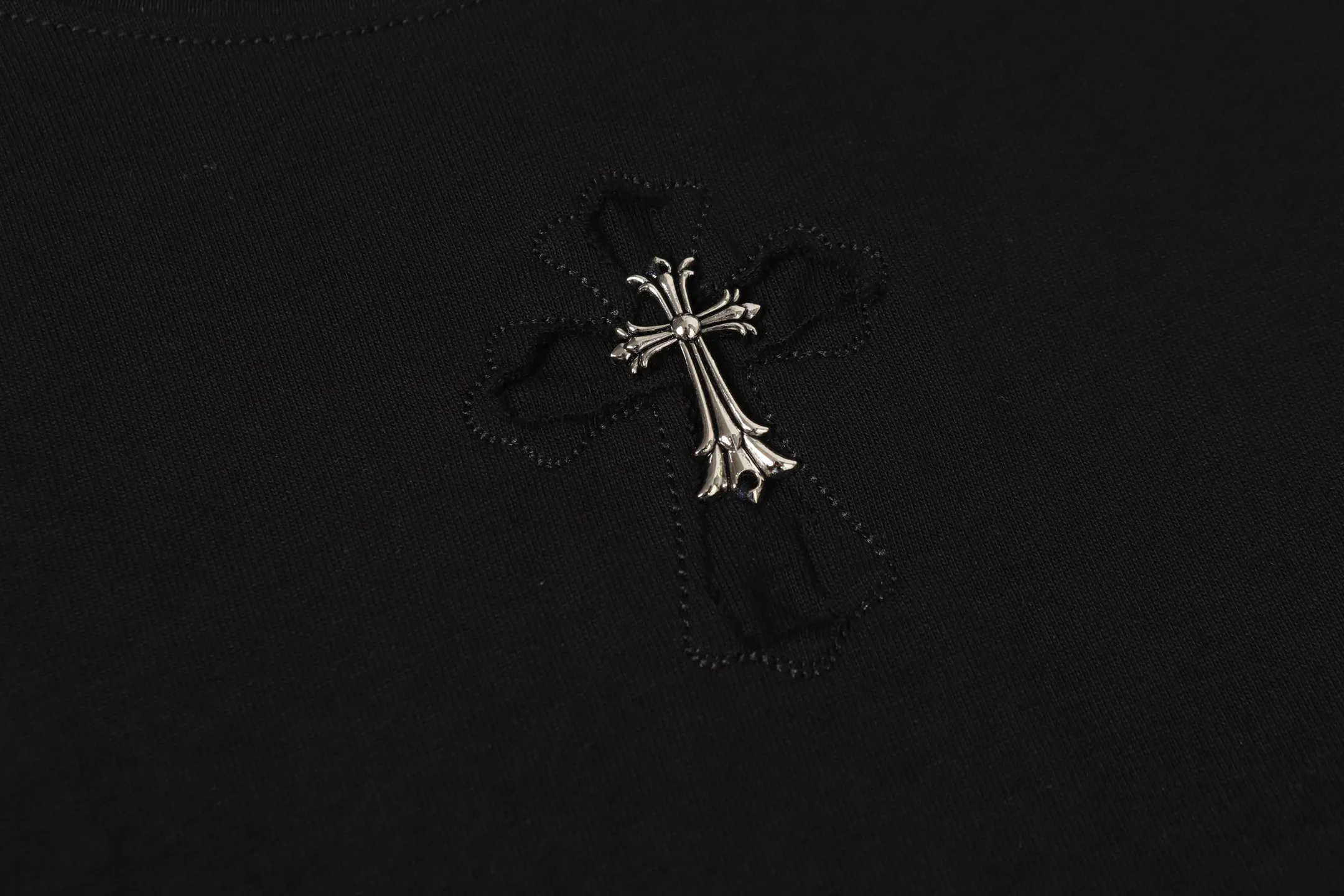 Embroidered Horseshoe Logo Cotton T-Shirt D9513648 — view 5