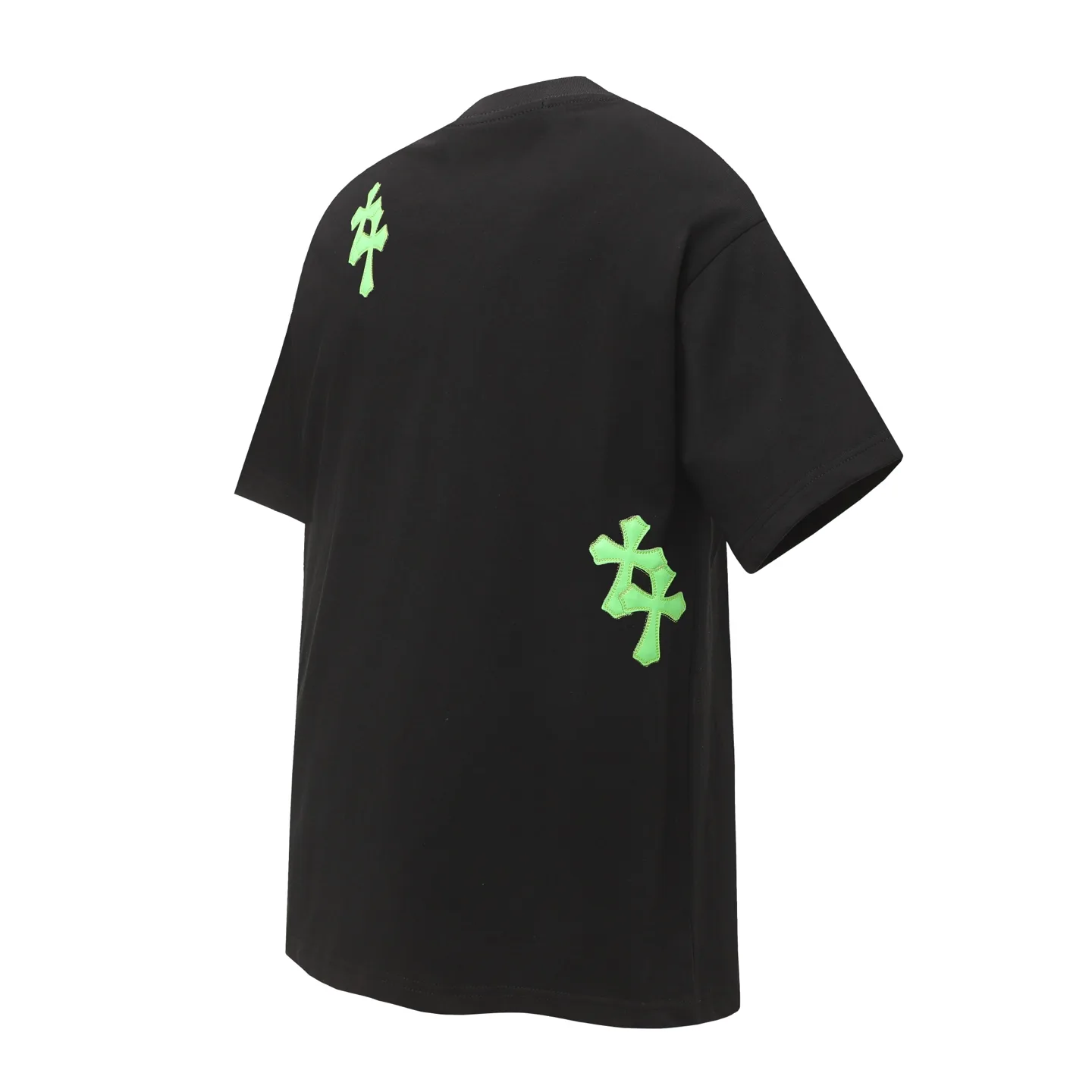 Leather Cross Patch Oversized T-Shirt D10013655 — view 2