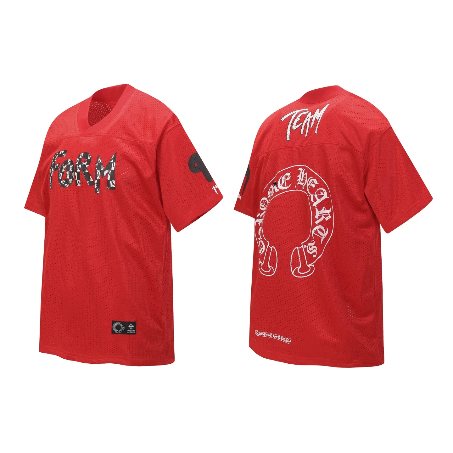 Logo-Print Mesh Hockey Jersey D10013757