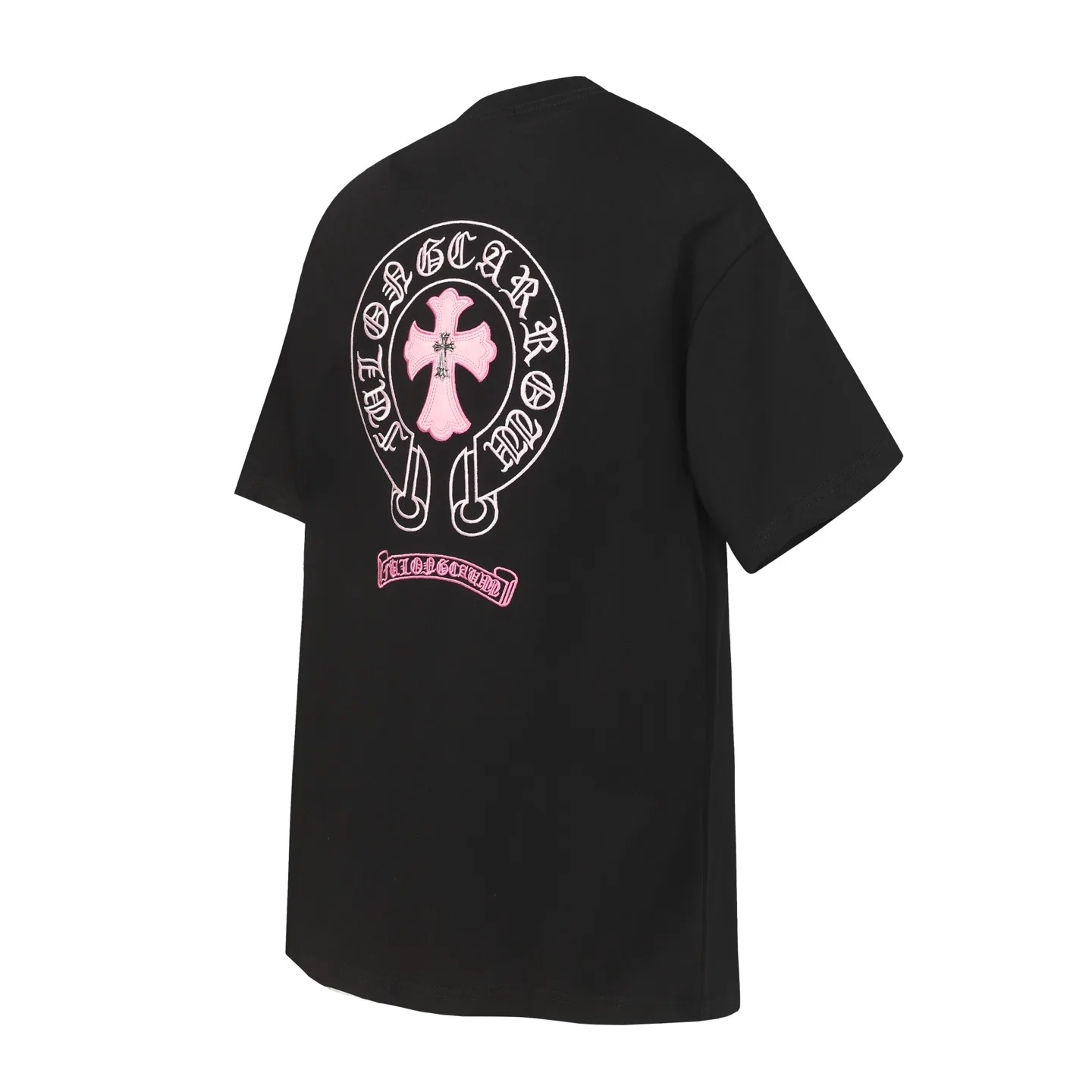 Embroidered Cross Patch Cotton T-Shirt D10013525 — view 2