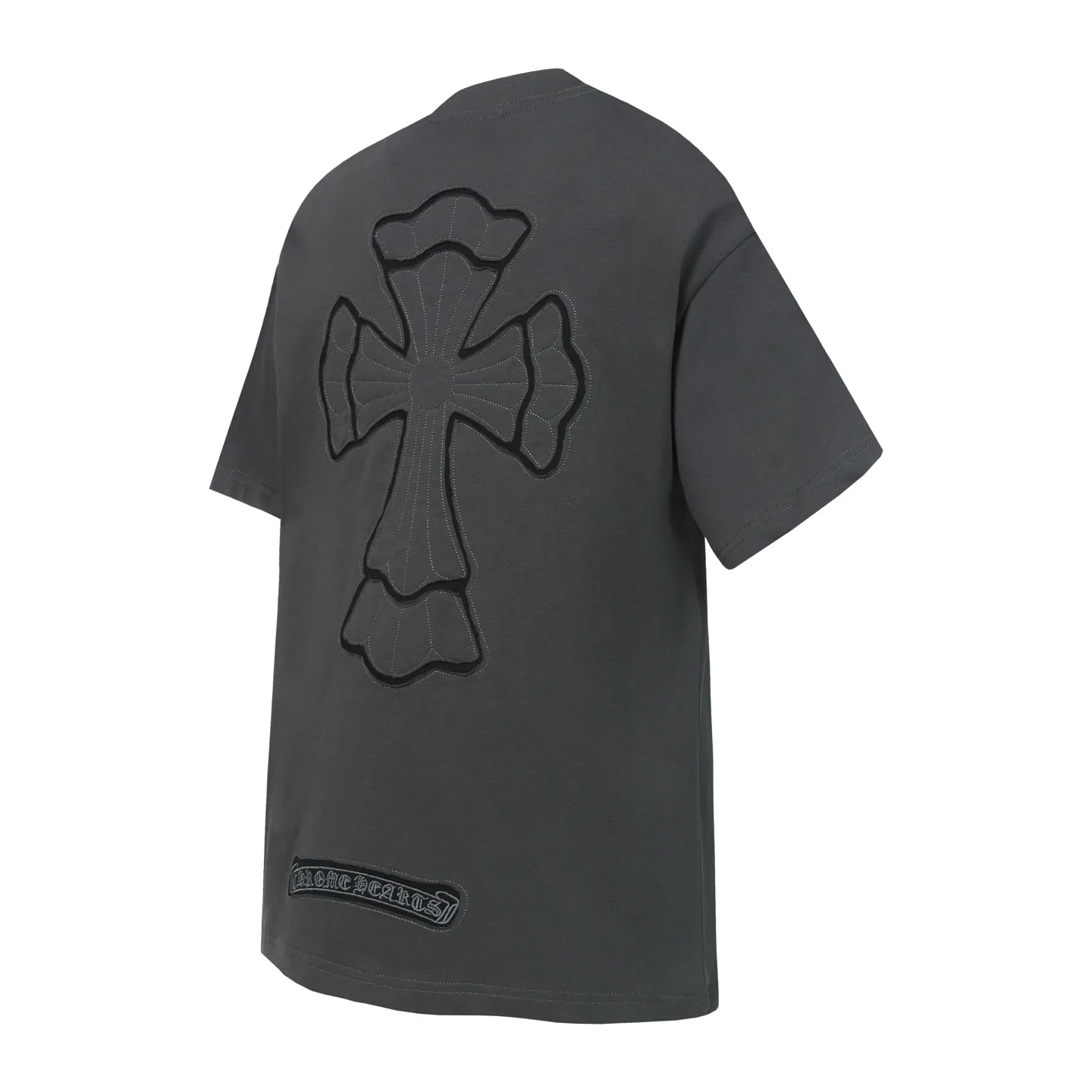 Embroidered Cross Patch Oversized T-Shirt D10013660 — view 10