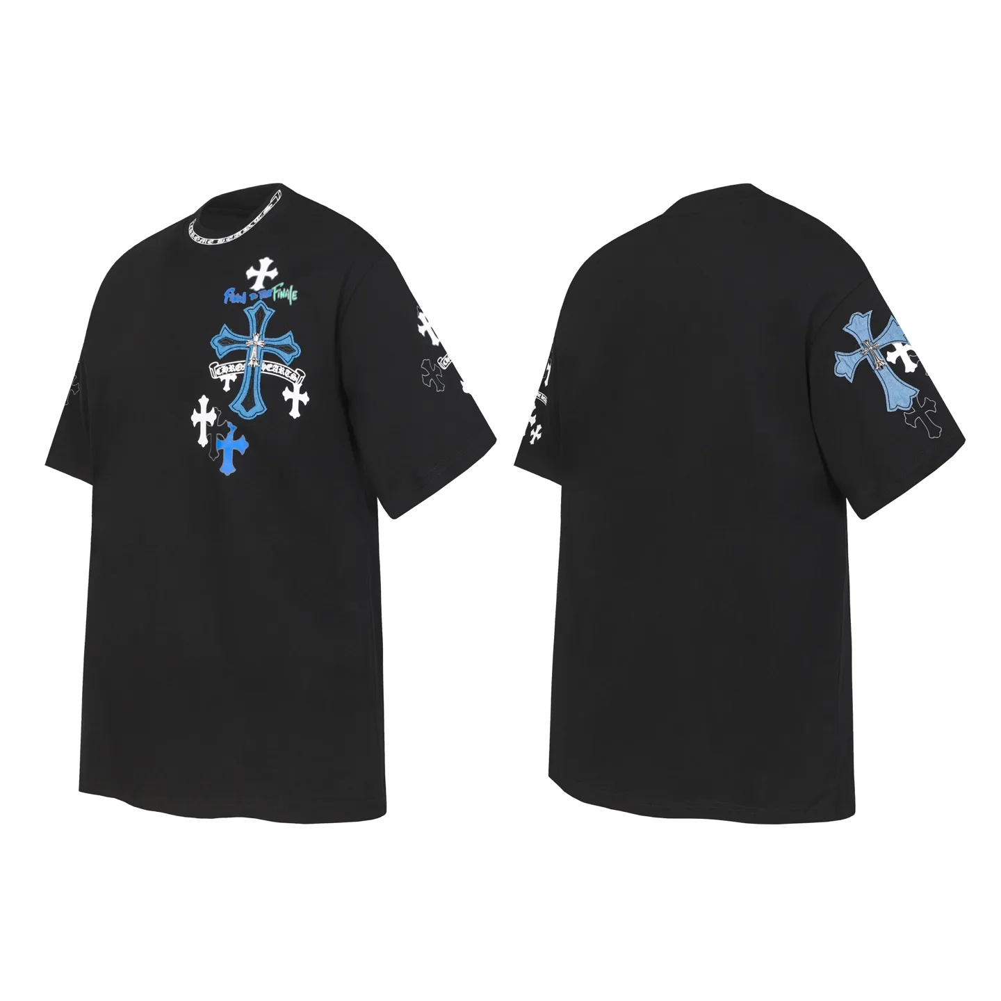 Cross Patch Embroidered Cotton T-Shirt D10513686 — view 5
