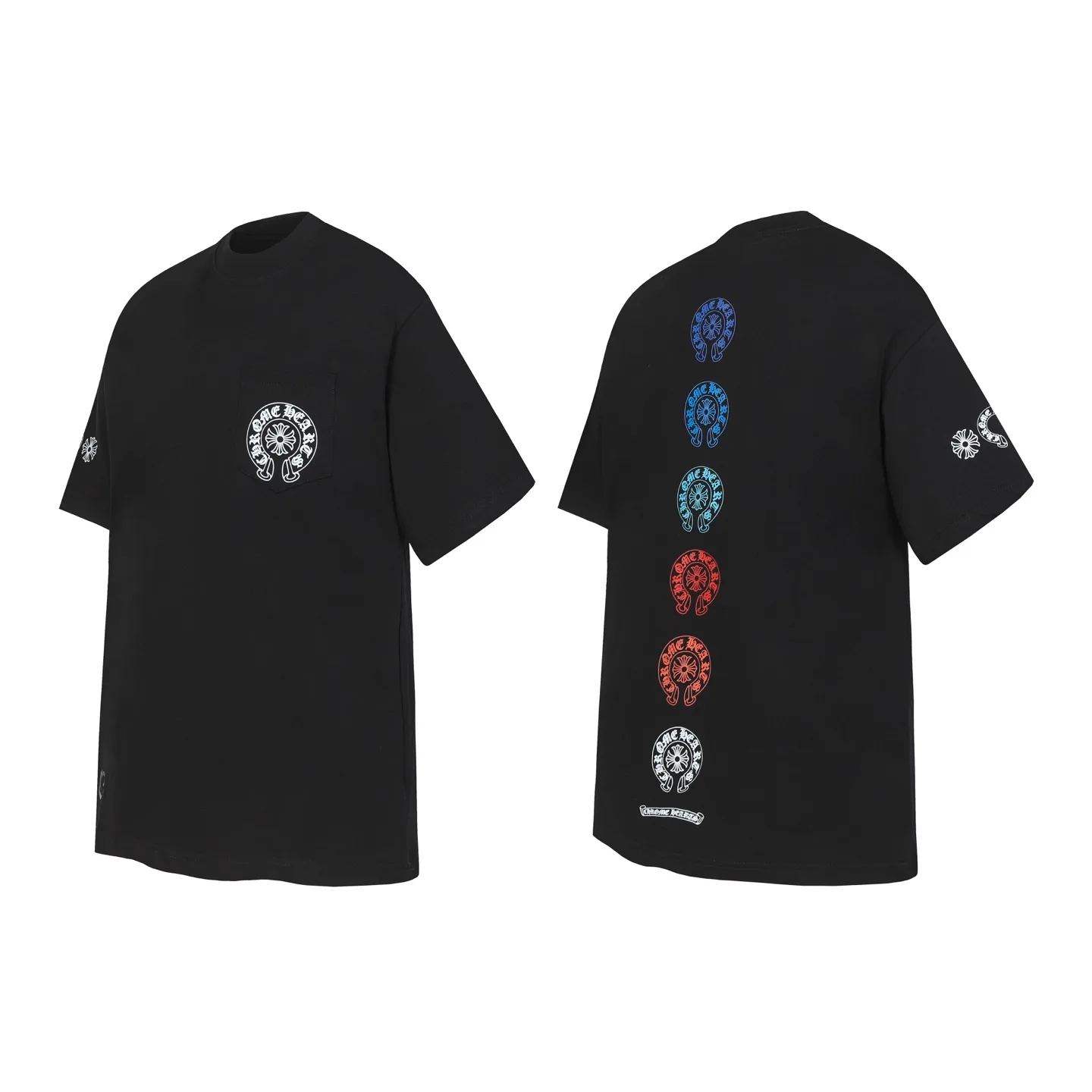 Multicolor Horseshoe Logo Pocket T-Shirt D10013687