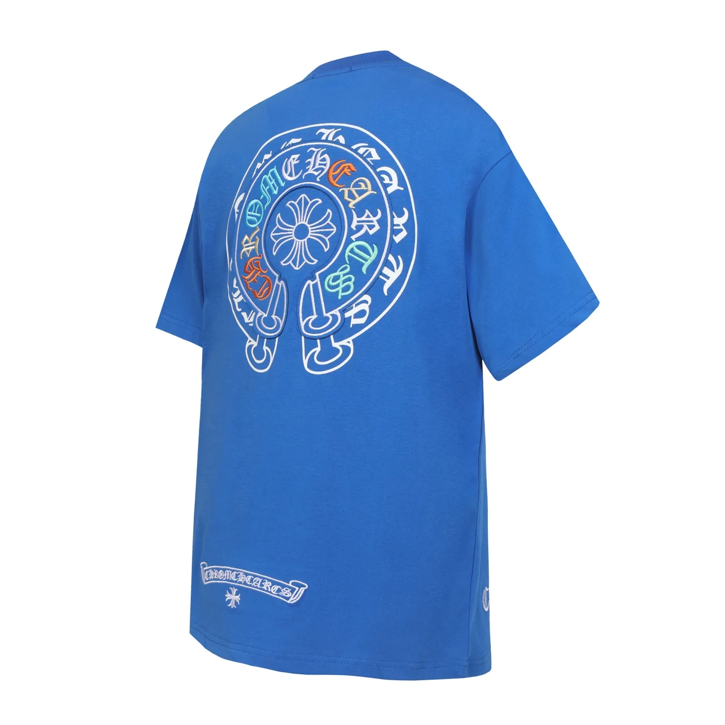 Horseshoe Sanskrit Embroidered Cotton T-Shirt D11013675 — view 3
