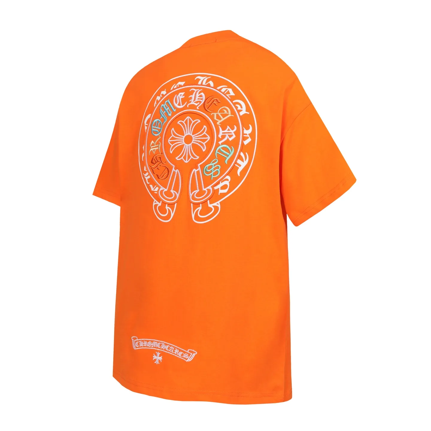Horseshoe Sanskrit Embroidered Cotton T-Shirt D11013676 — view 3