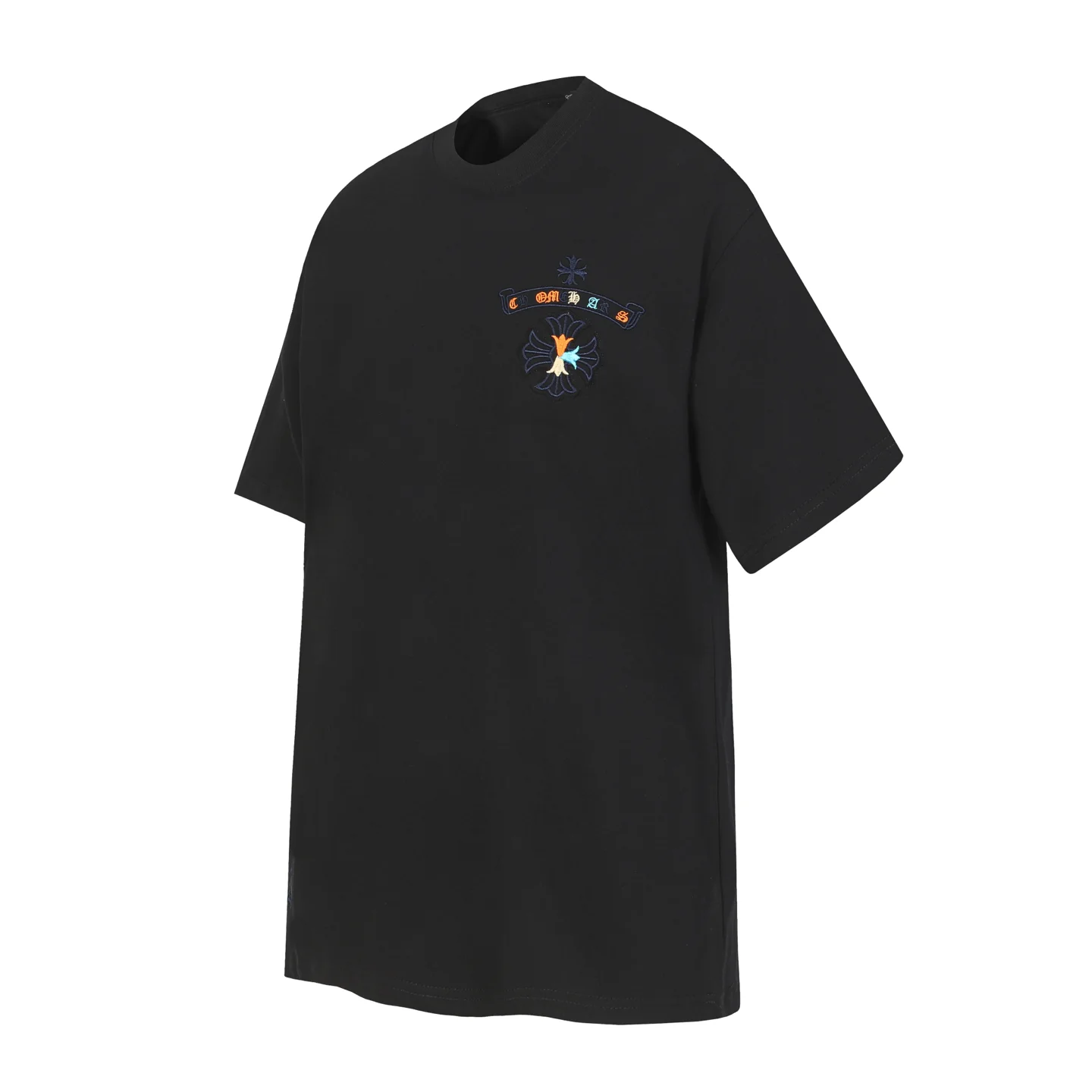 Horseshoe Sanskrit Embroidered Cotton T-Shirt D11013677 — view 12