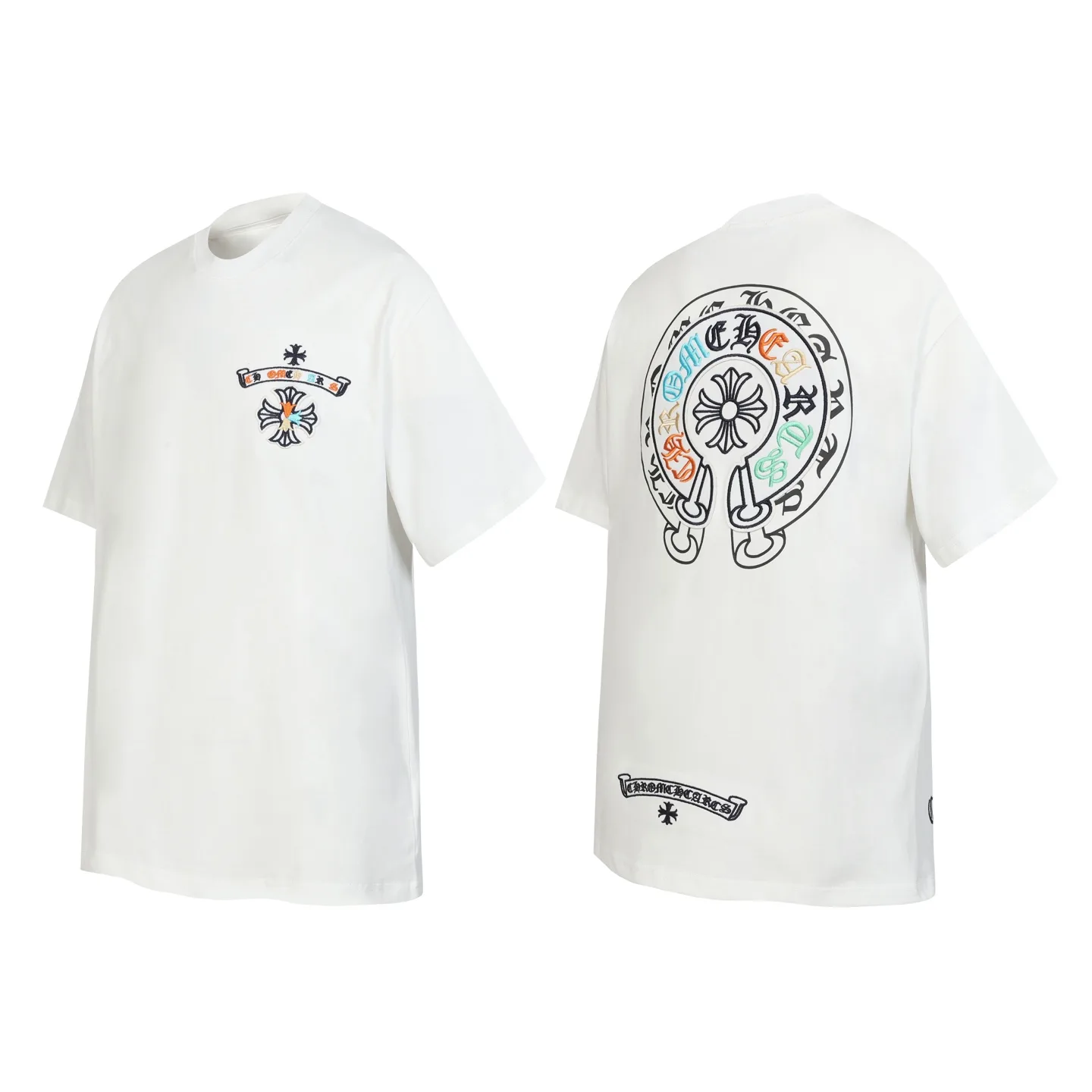 Embroidered Horseshoe Logo Cotton T-Shirt D11013674