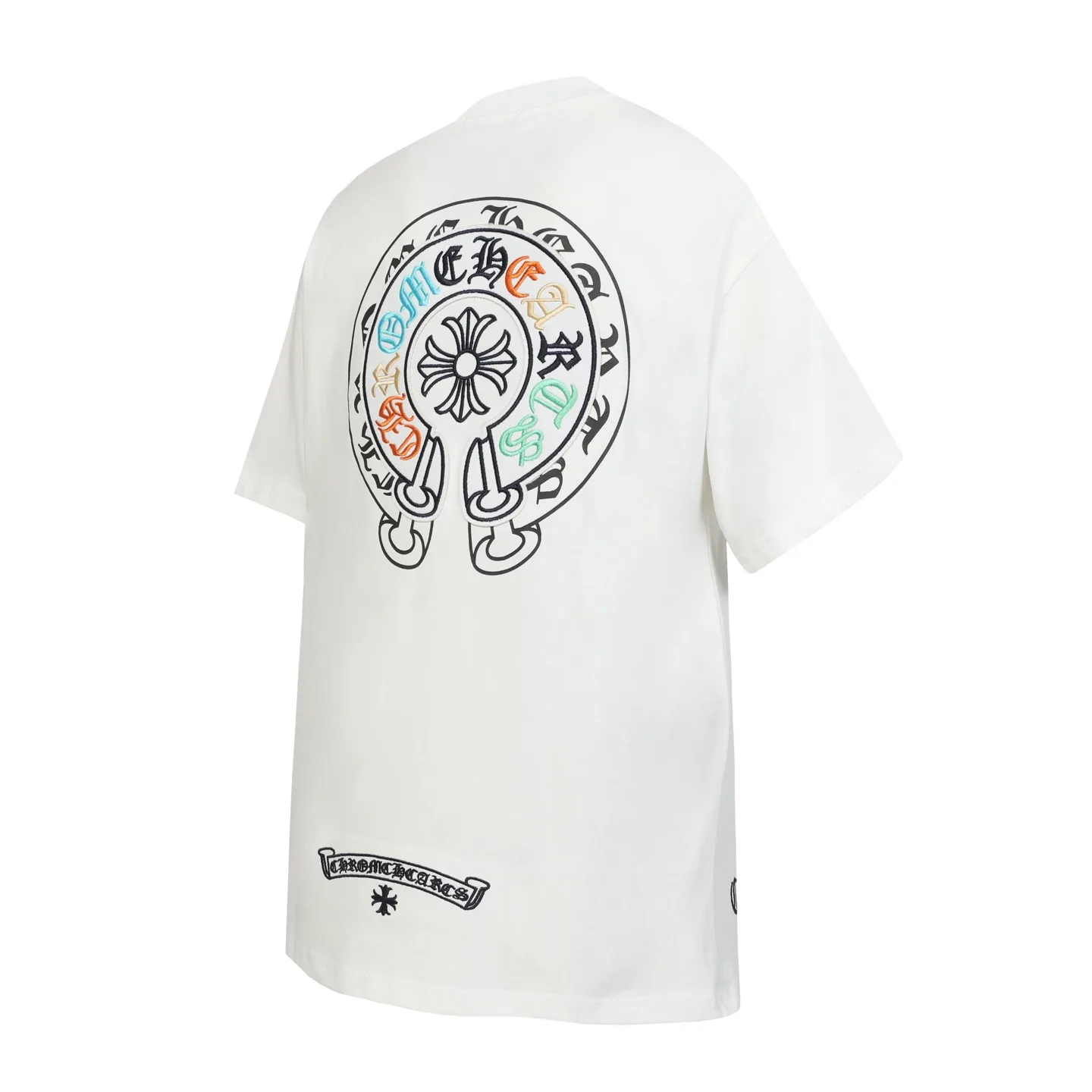 Embroidered Horseshoe Logo Cotton T-Shirt D11013674 — view 3