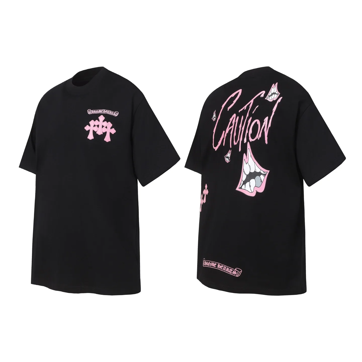 Matty Boy Caution Graffiti Print T-Shirt D10013664 — view 8