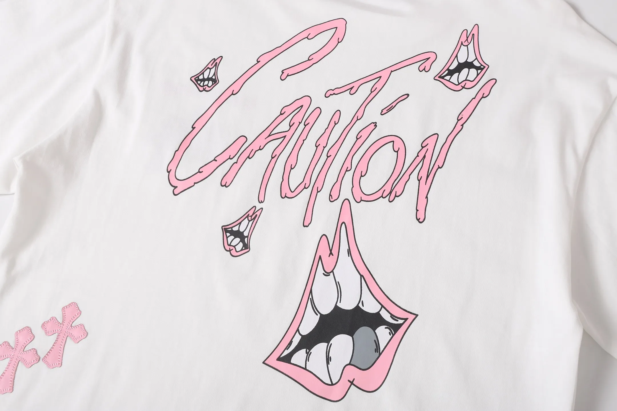 Chrome Hearts Caution Lips Graphic T-Shirt D10013662 — view 8