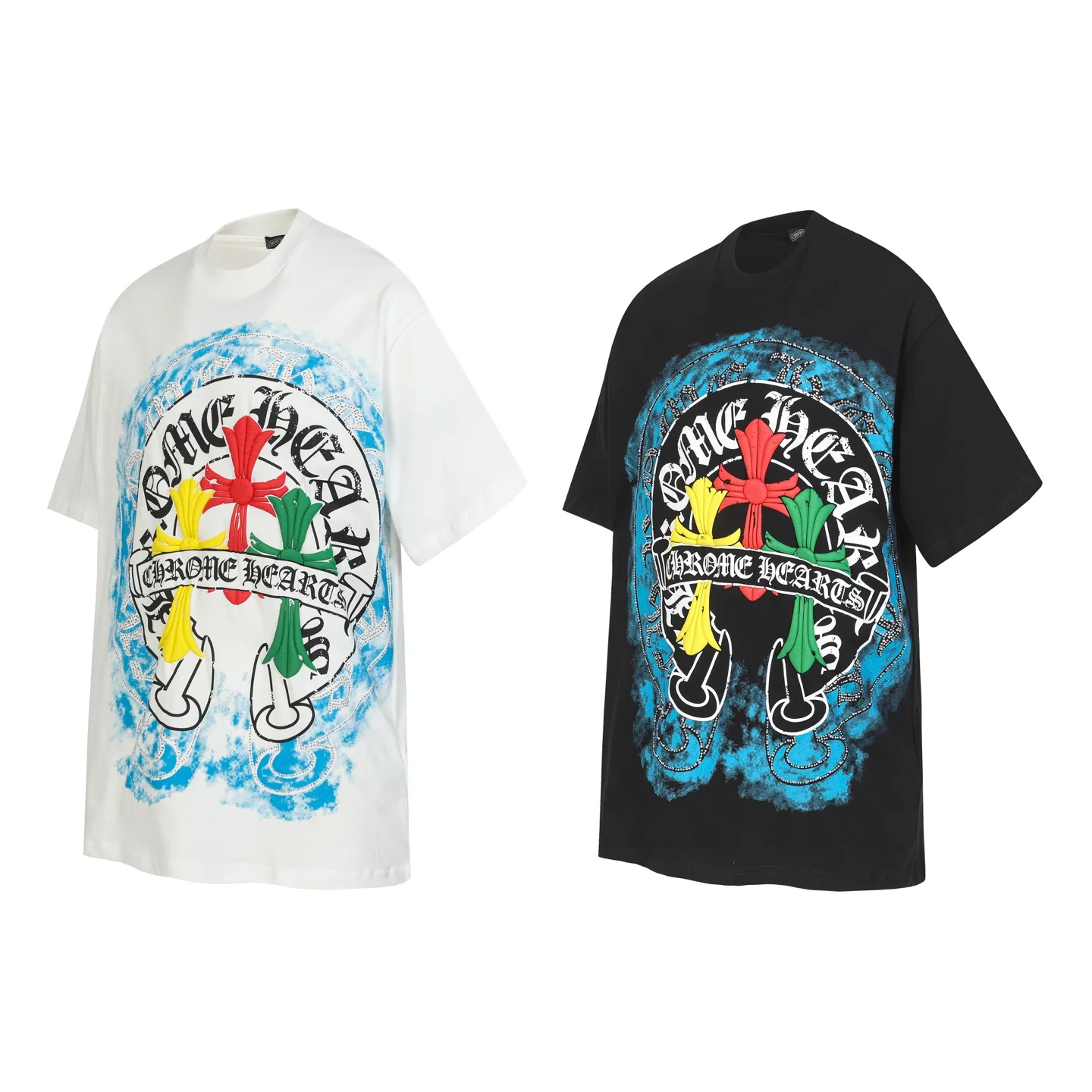 Chrome Hearts Horseshoe Rhinestone Graphic T-Shirt D10513511
