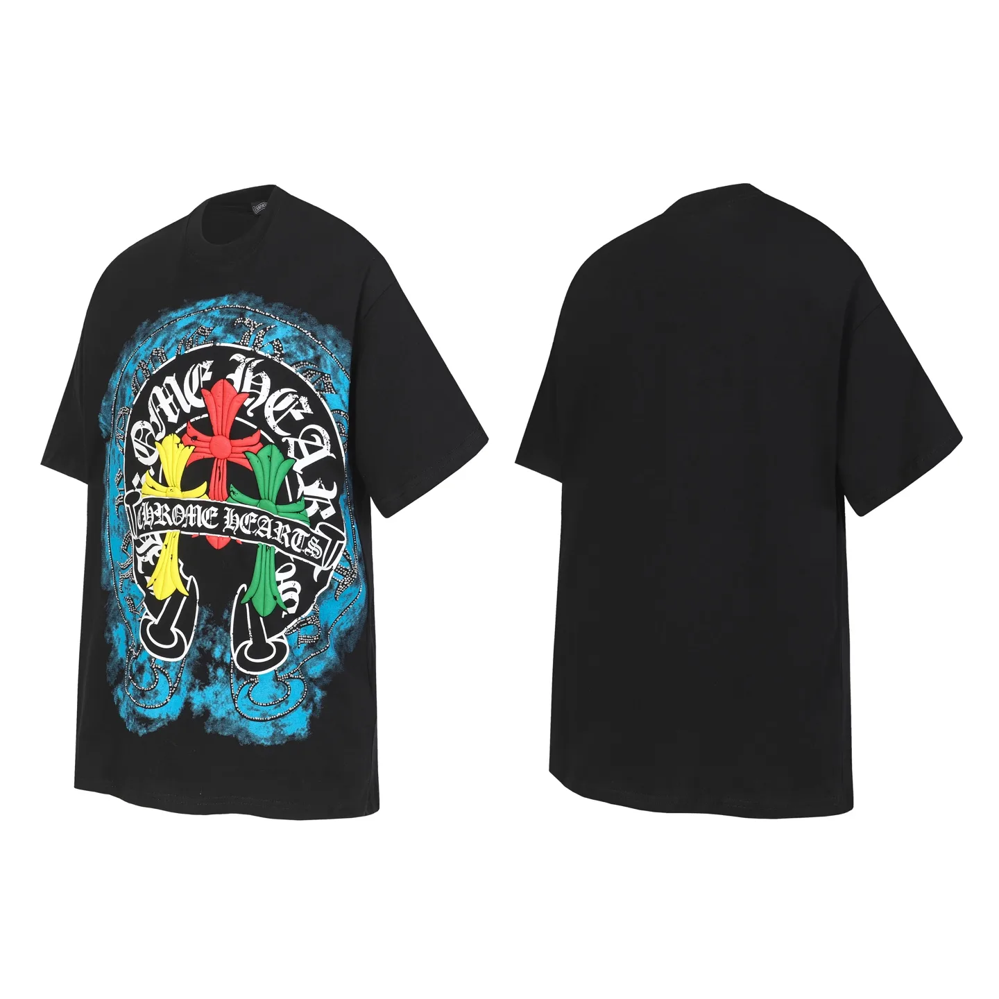 Chrome Hearts Horseshoe Rhinestone Graphic T-Shirt D10513511 — view 2