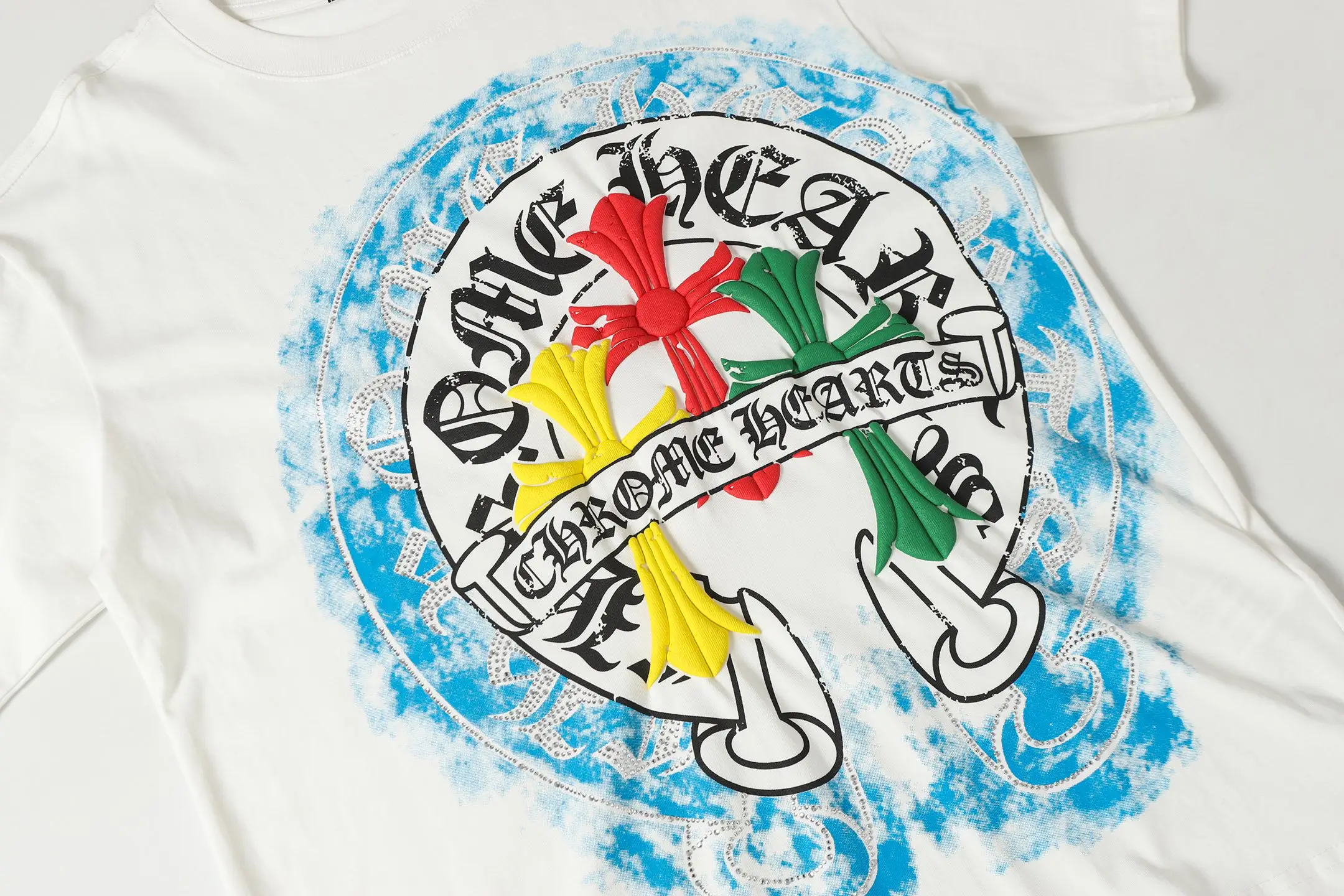 Horseshoe and Cross Rhinestone Graphic T-Shirt D10513509 — view 7