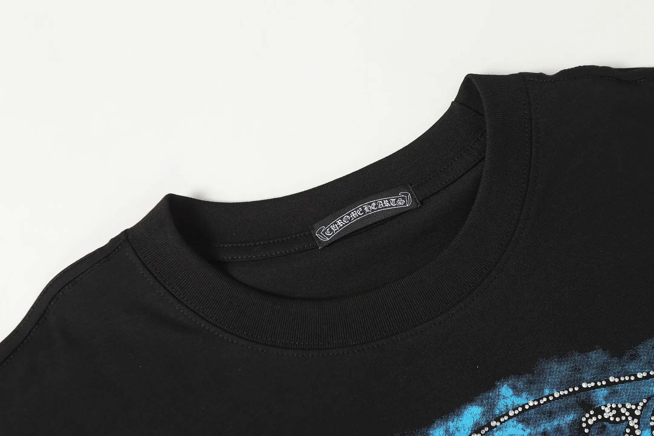 Horseshoe Rhinestone Logo Cotton T-Shirt D10513510 — view 4