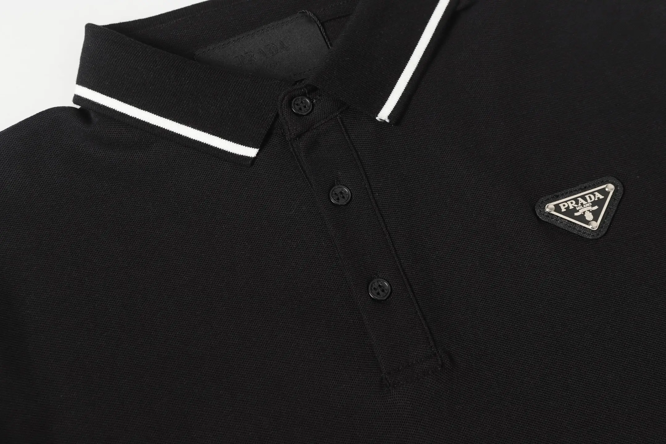 Logo-Embroidered Piqué Cotton Polo Shirt D9013740 — view 4
