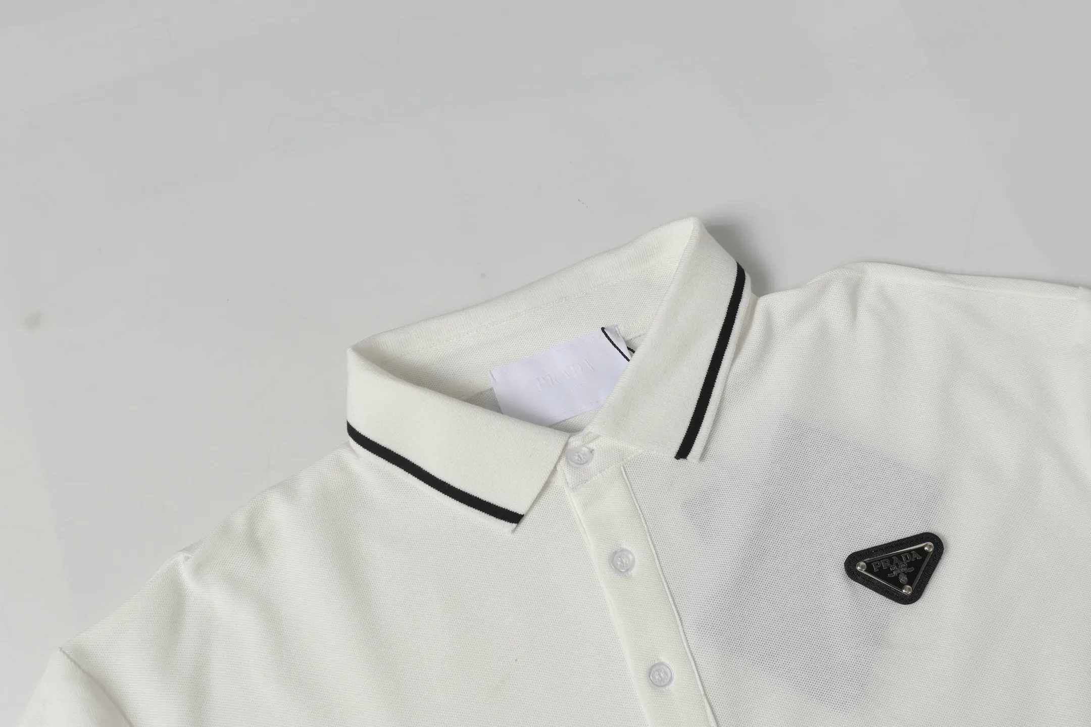 Logo-Embroidered Piqué Cotton Polo Shirt D9013741 — view 3