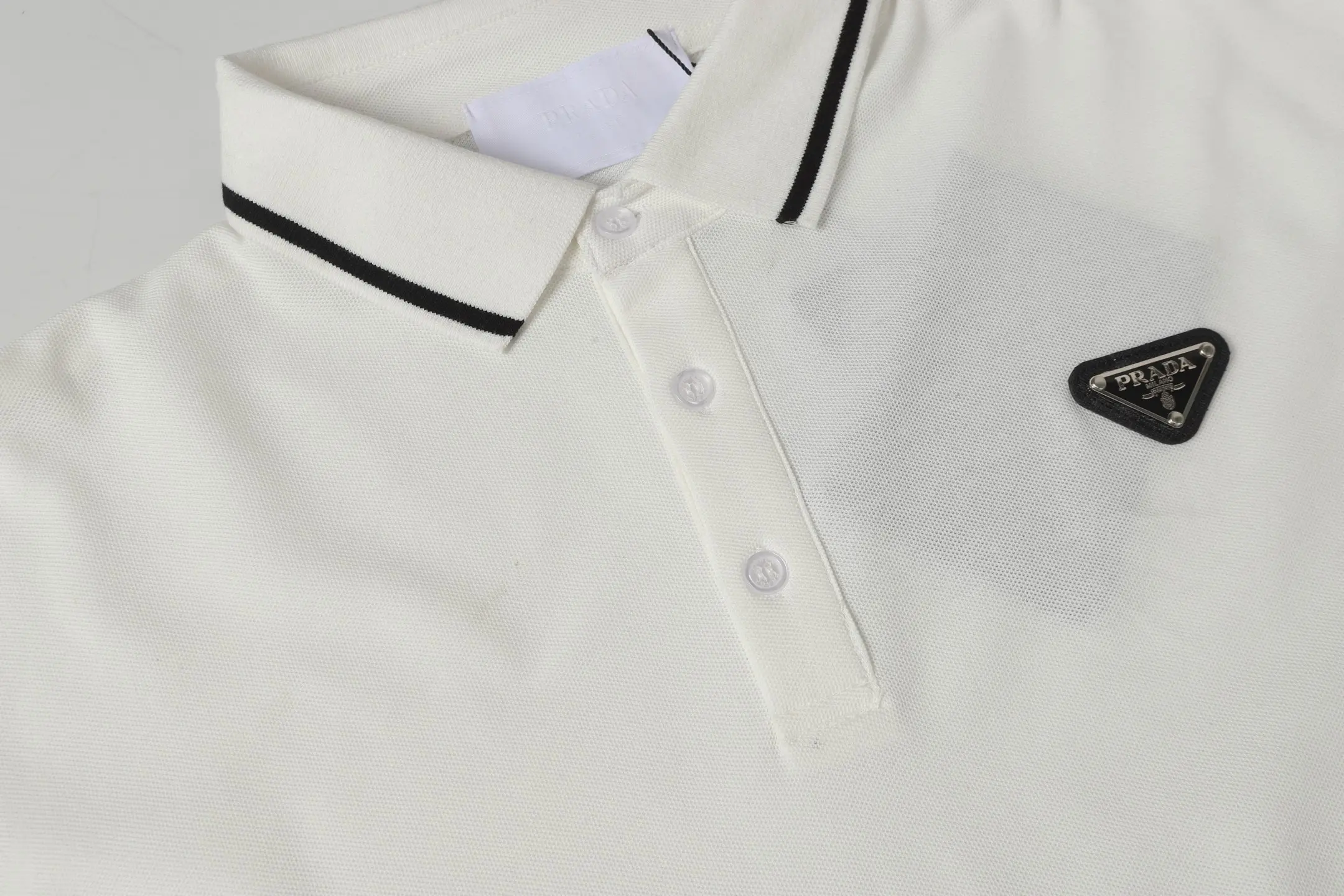 Logo-Embroidered Piqué Cotton Polo Shirt D9013741 — view 4