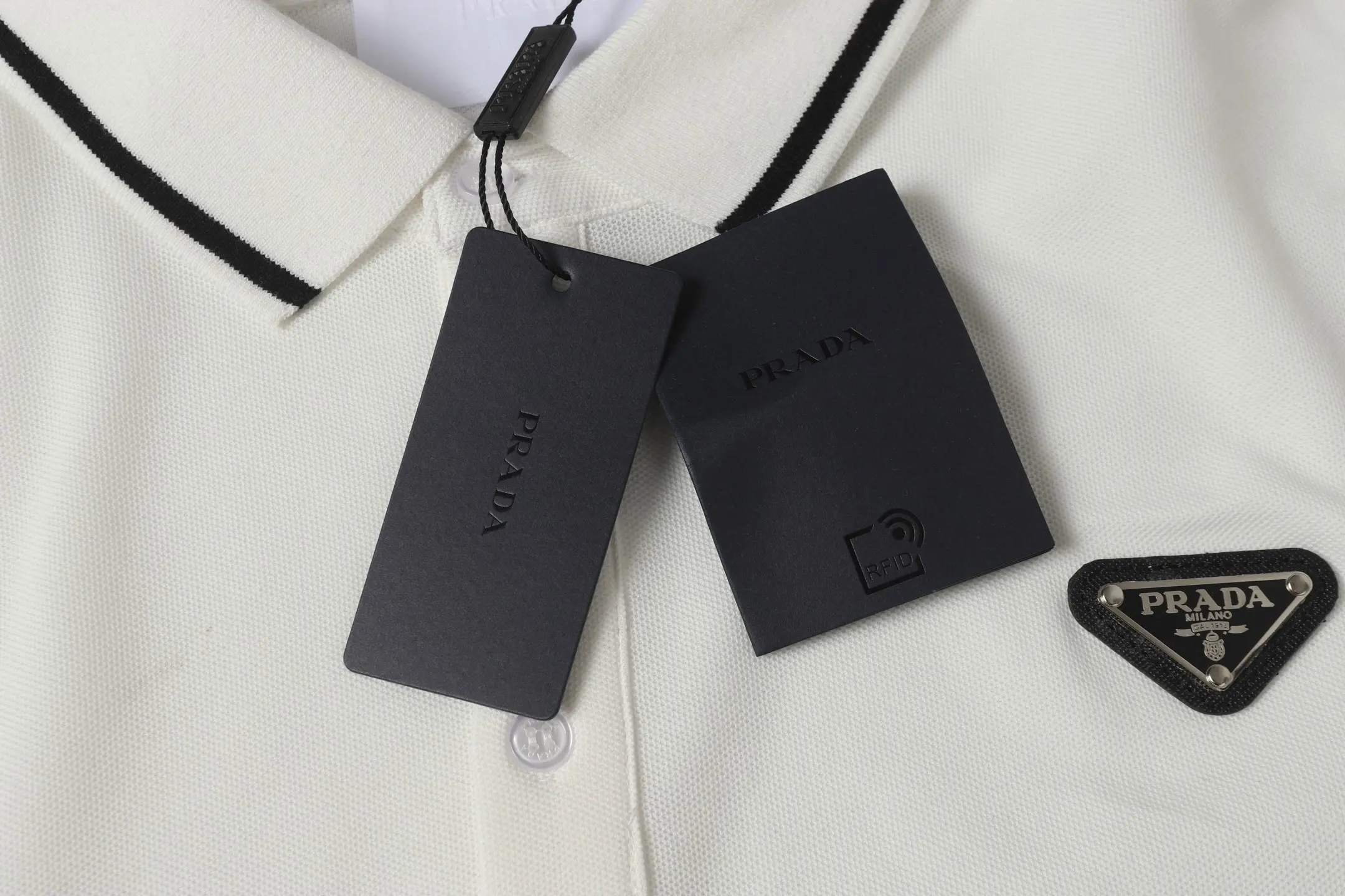 Logo-Embroidered Piqué Cotton Polo Shirt D9013741 — view 5