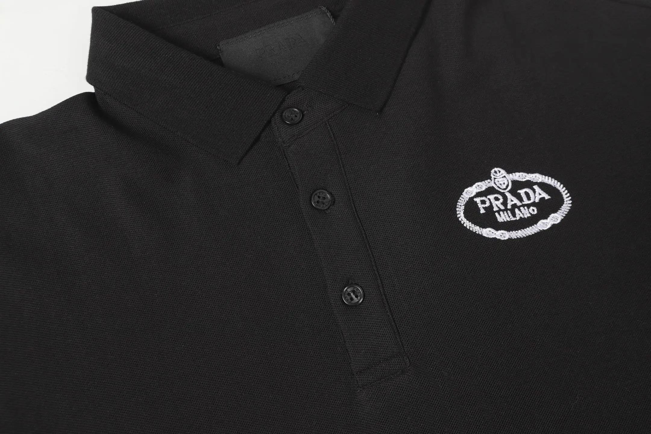 Logo-Embroidered Cotton-Piqué Polo Shirt D9013735 — view 3