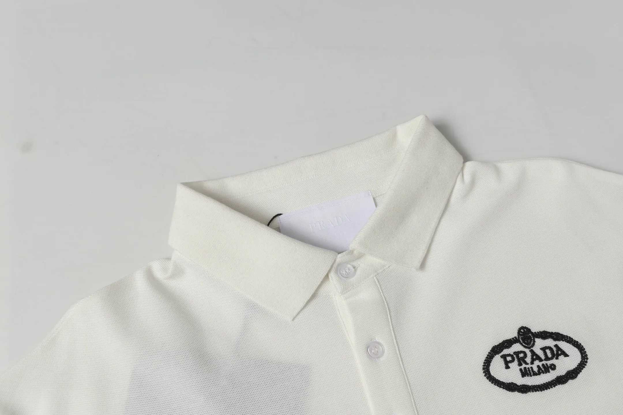 Logo-Embroidered Piqué Cotton Polo Shirt D9013736 — view 3