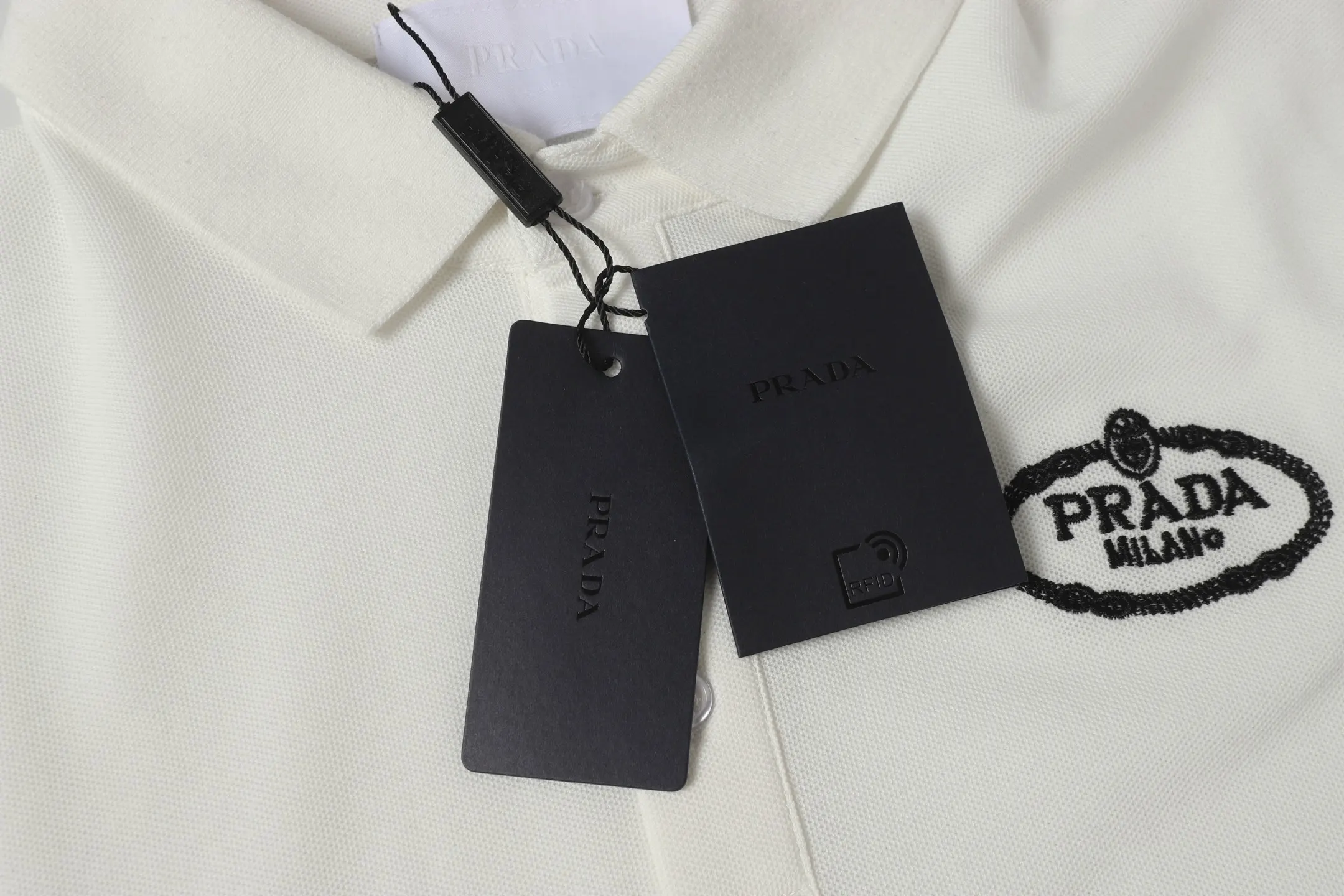 Logo-Embroidered Piqué Cotton Polo Shirt D9013736 — view 5