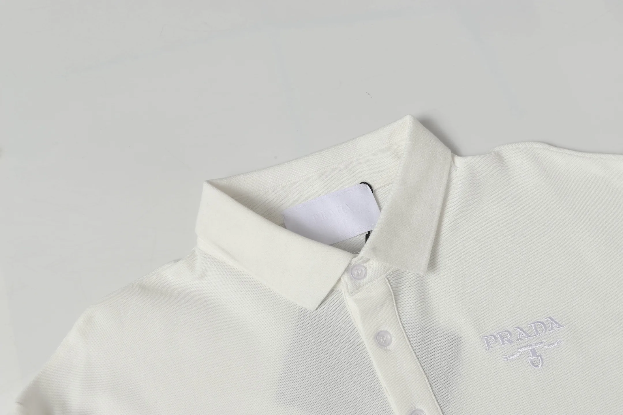 Logo-Embroidered Piqué Cotton Polo Shirt D9013738 — view 3
