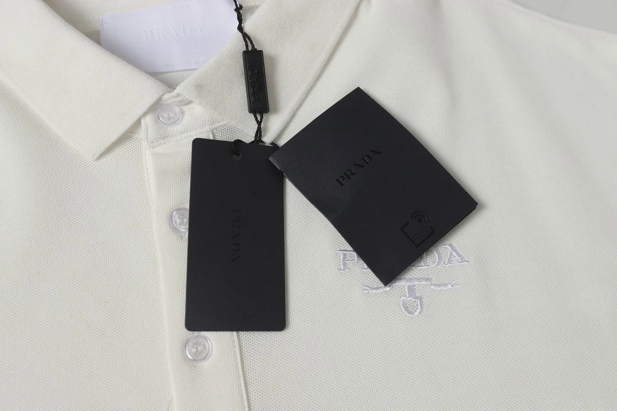 Logo-Embroidered Piqué Cotton Polo Shirt D9013738 — view 7