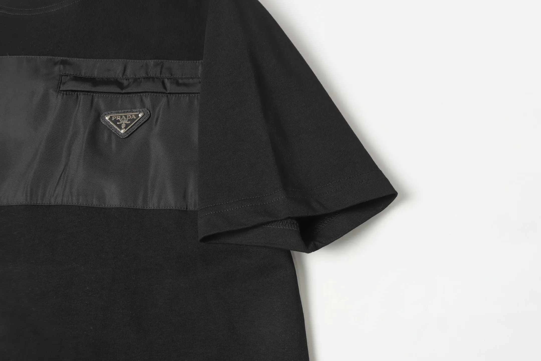Re-Nylon Inset Cotton T-Shirt D9513730 — view 7