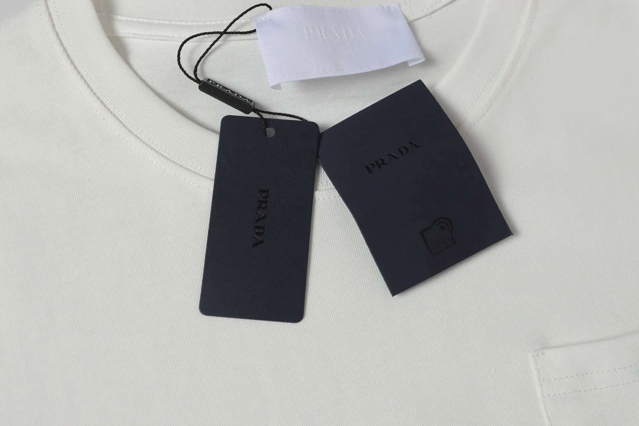 Logo-Label Pocket Cotton T-Shirt D9013724 — view 4