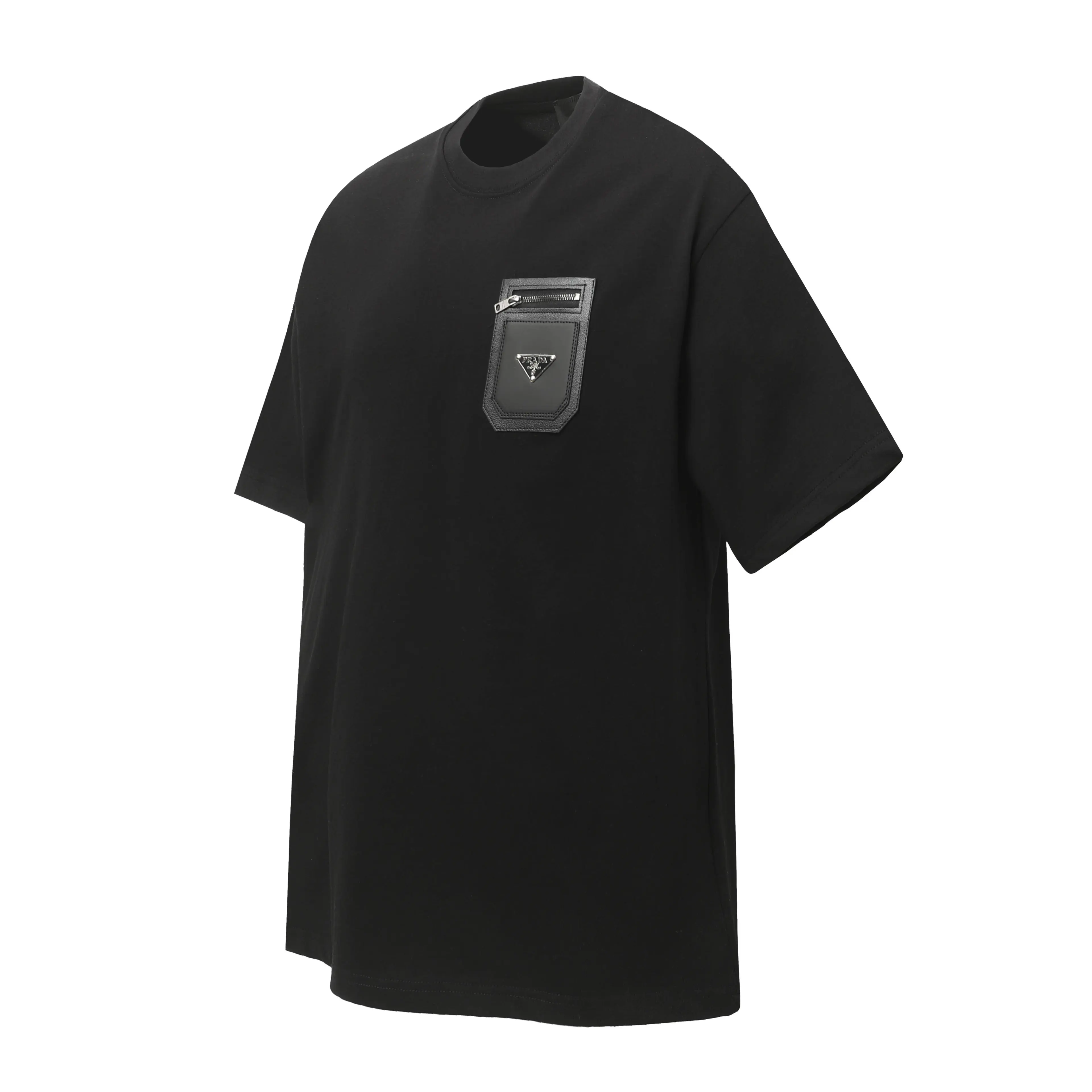 Leather Pocket Logo Cotton T-Shirt D9513722