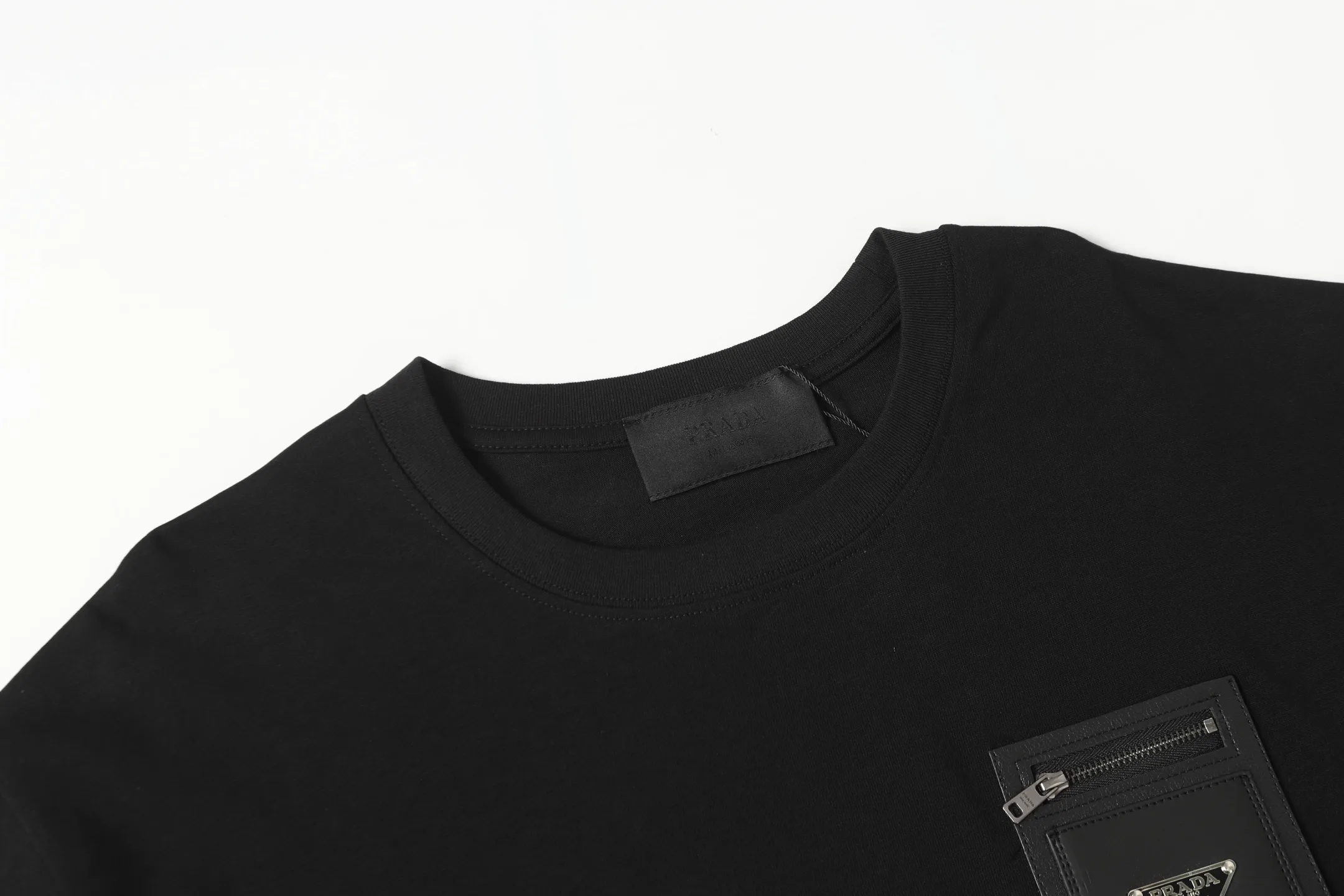 Leather Pocket Logo Cotton T-Shirt D9513722 — view 3