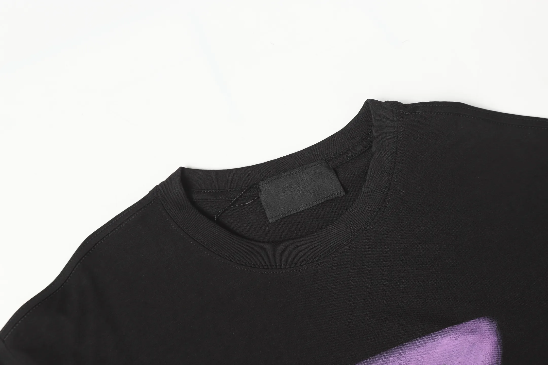Hand-Painted Logo Cotton T-Shirt D9013712 — view 3